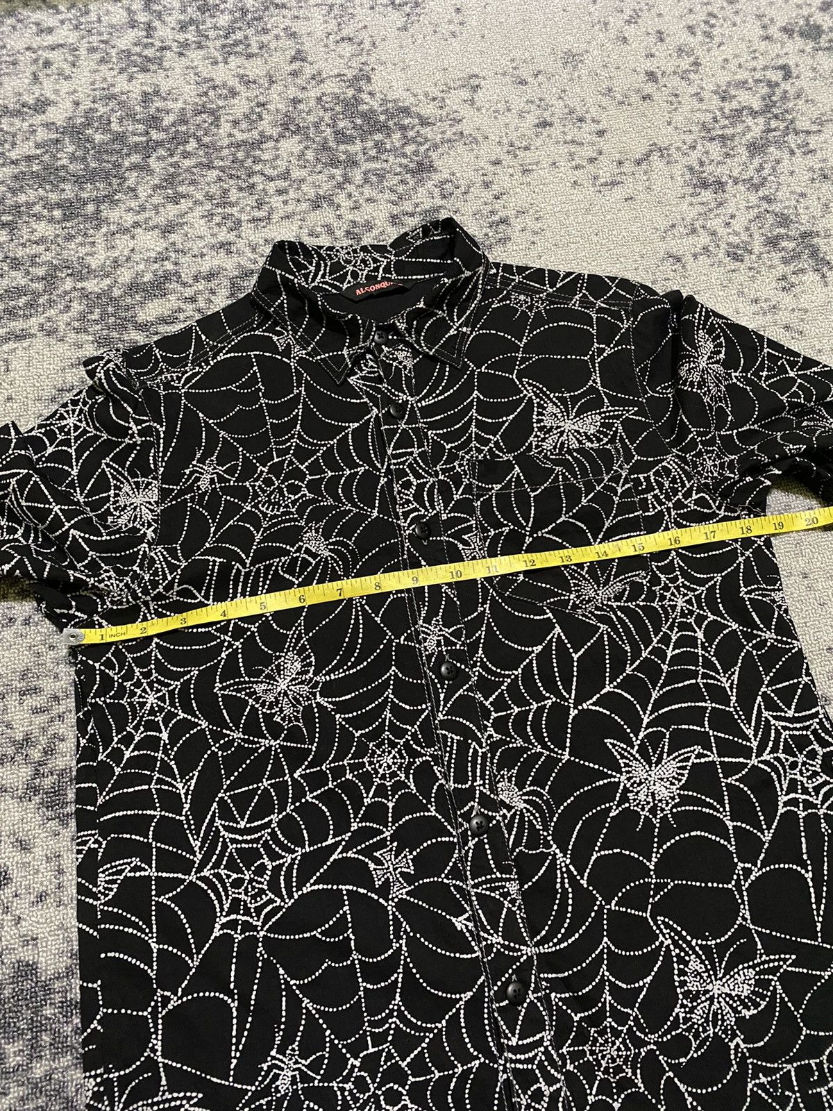Hysteric Glamour × If Six Was Nine × Le Grande Bleu (L.G.B.) 2000s Algonquins skull spider webs shirt Size US M / EU 48-50 / 2 - 9 Thumbnail