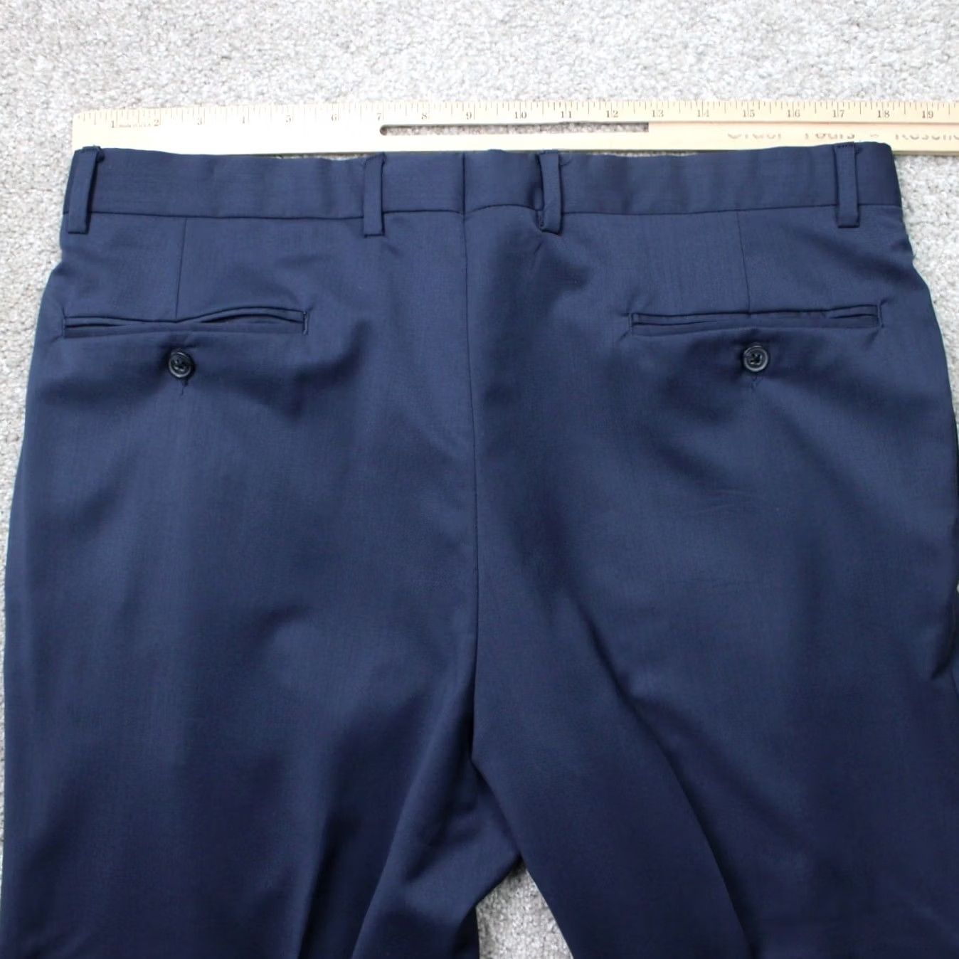 Joseph Abboud Joseph Abboud Pants Mens 36x28 Blue Wool Flat Front Lined Dress Pants City Preppy Regular Straight Front Mens 36 Blue Wool Size US 36 / EU 52 - 6 Thumbnail