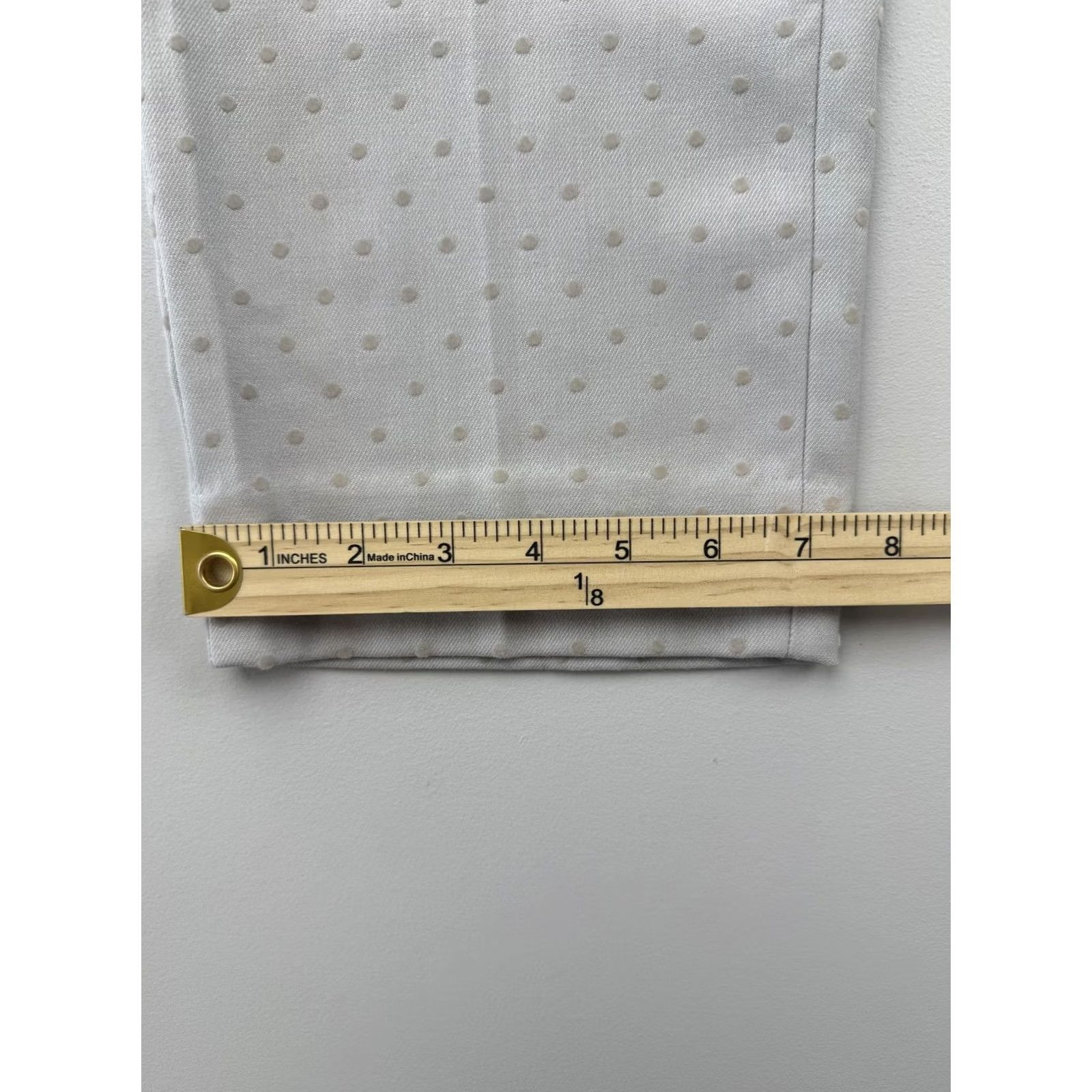 Banana Republic VINTAGE Banana Republic Avery Pants Womens 10 Gray Polka Dot Ankle Dress Work Office Size 32" / US 10 / IT 46 - 7 Thumbnail
