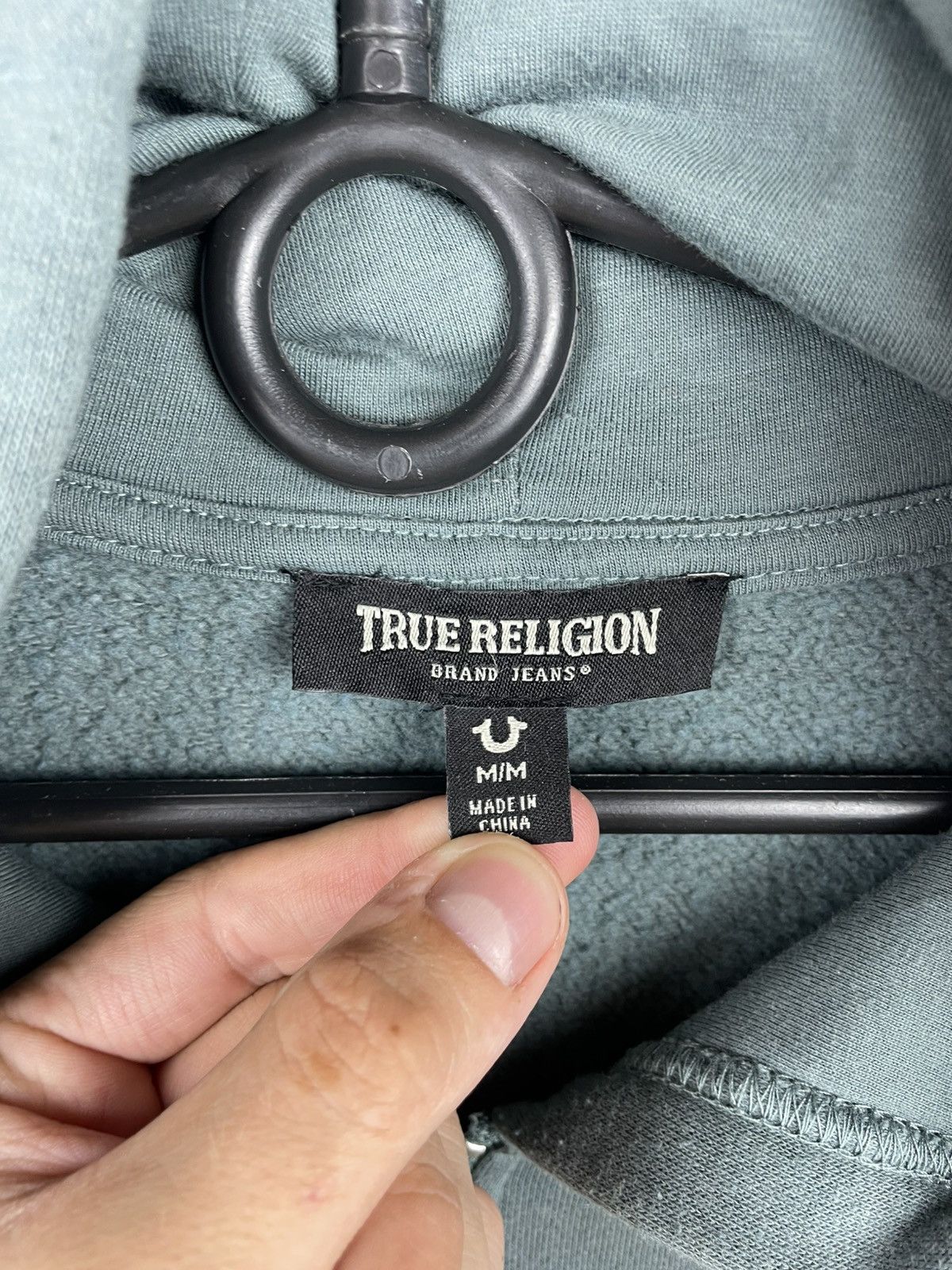 Designer × True Religion True Religion Streetwear Zip Hoodie Big Logo Green Size M Size US M / EU 48-50 / 2 - 3 Thumbnail