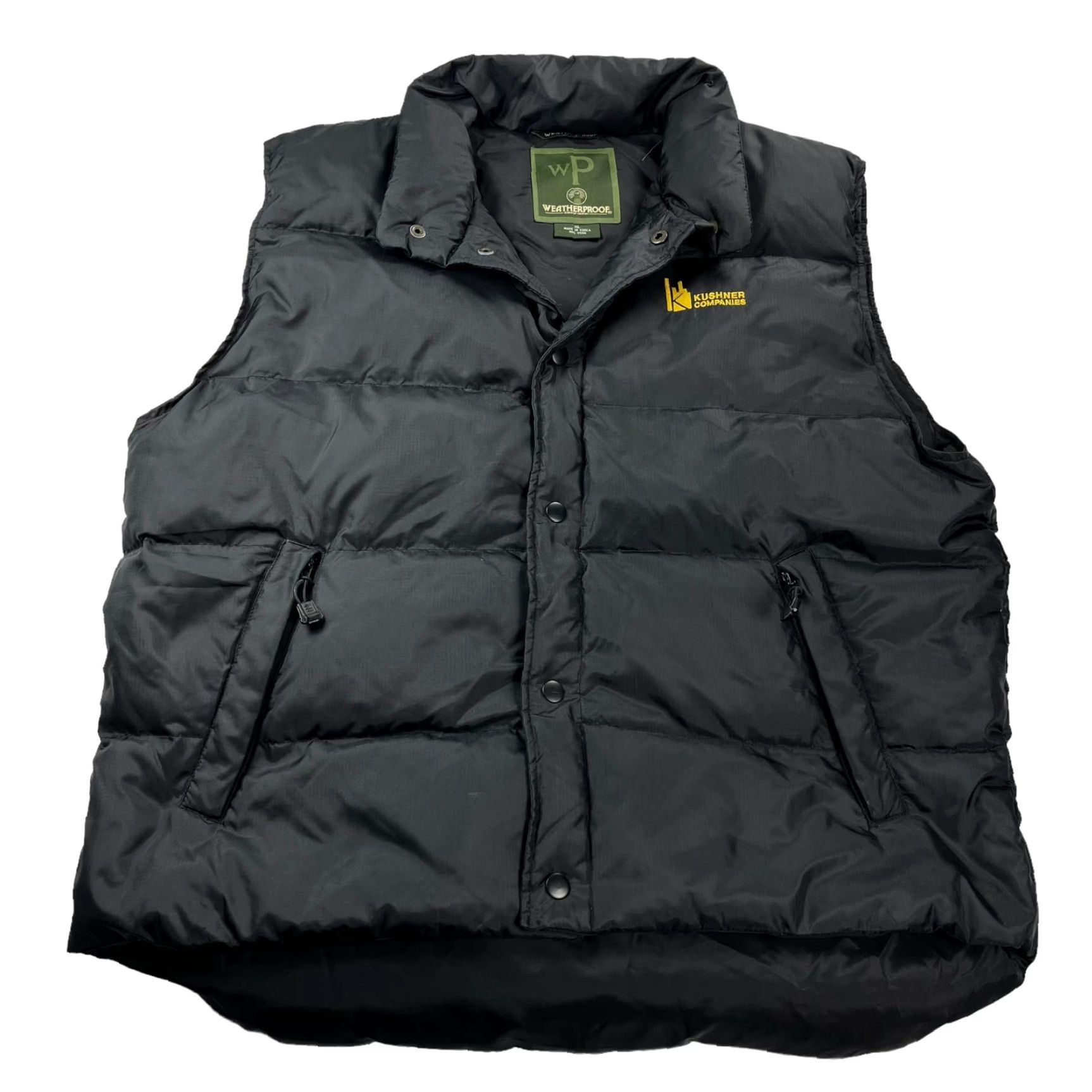 Weatherproof Weatherproof Jared Kushner x Trump Men's Puffer Vest XL Black Down Nylon Puffer Vest with Zipped Pockets Logo Mens Size US XL / EU 56 / 4 - 4 Thumbnail