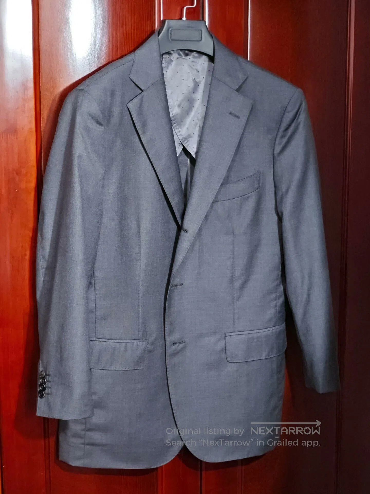 Ermenegildo Zegna Italian Zegna Wool Summer Suit in Grey, Men’s (Size Medium)