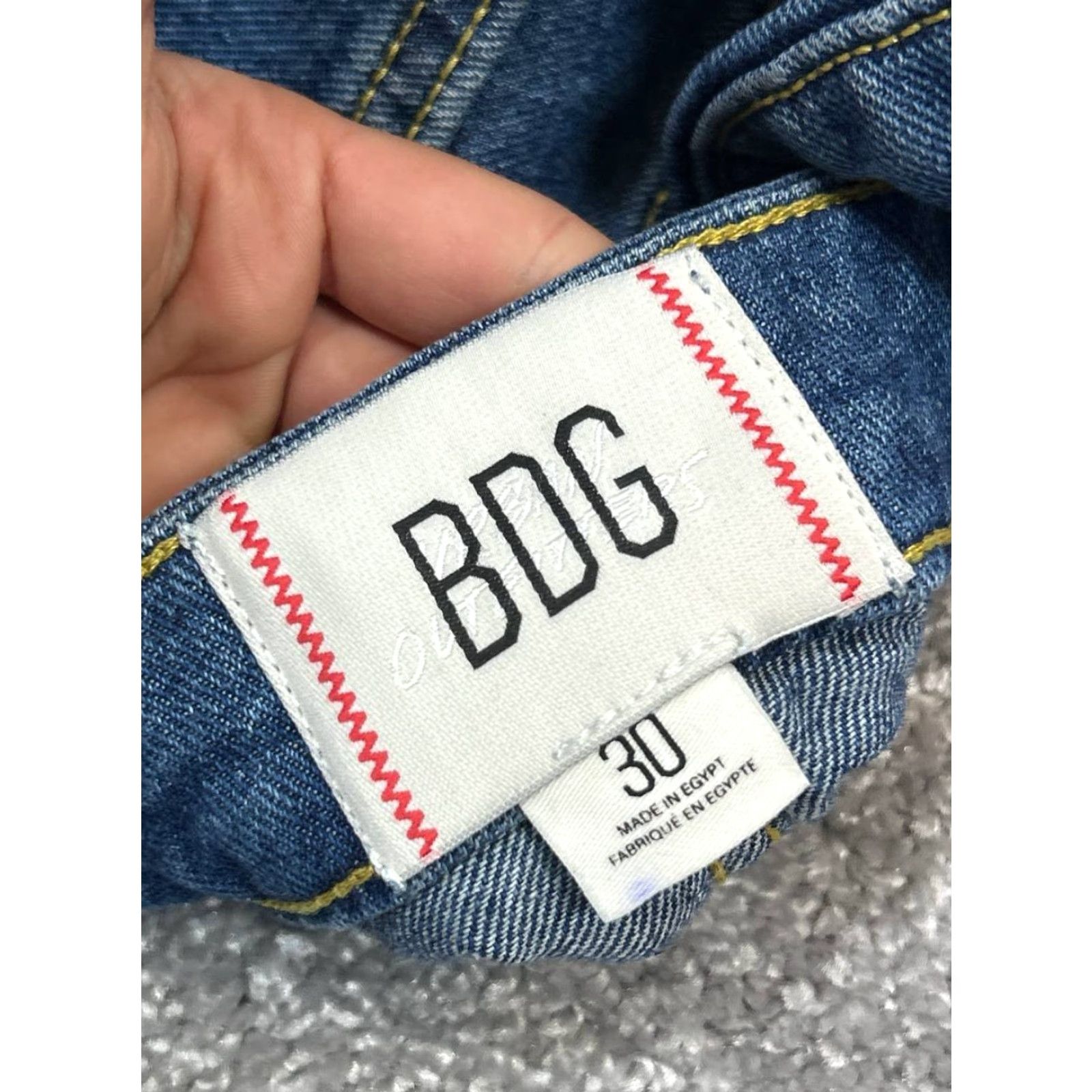 Urban Outfitters VINTAGE Urban Outfitters Womens Shorts 30 Medium Dark Wash Denim High Rise 90s Festival Beach Casual Women's Size 30" / US 8 / IT 44 - 7 Thumbnail