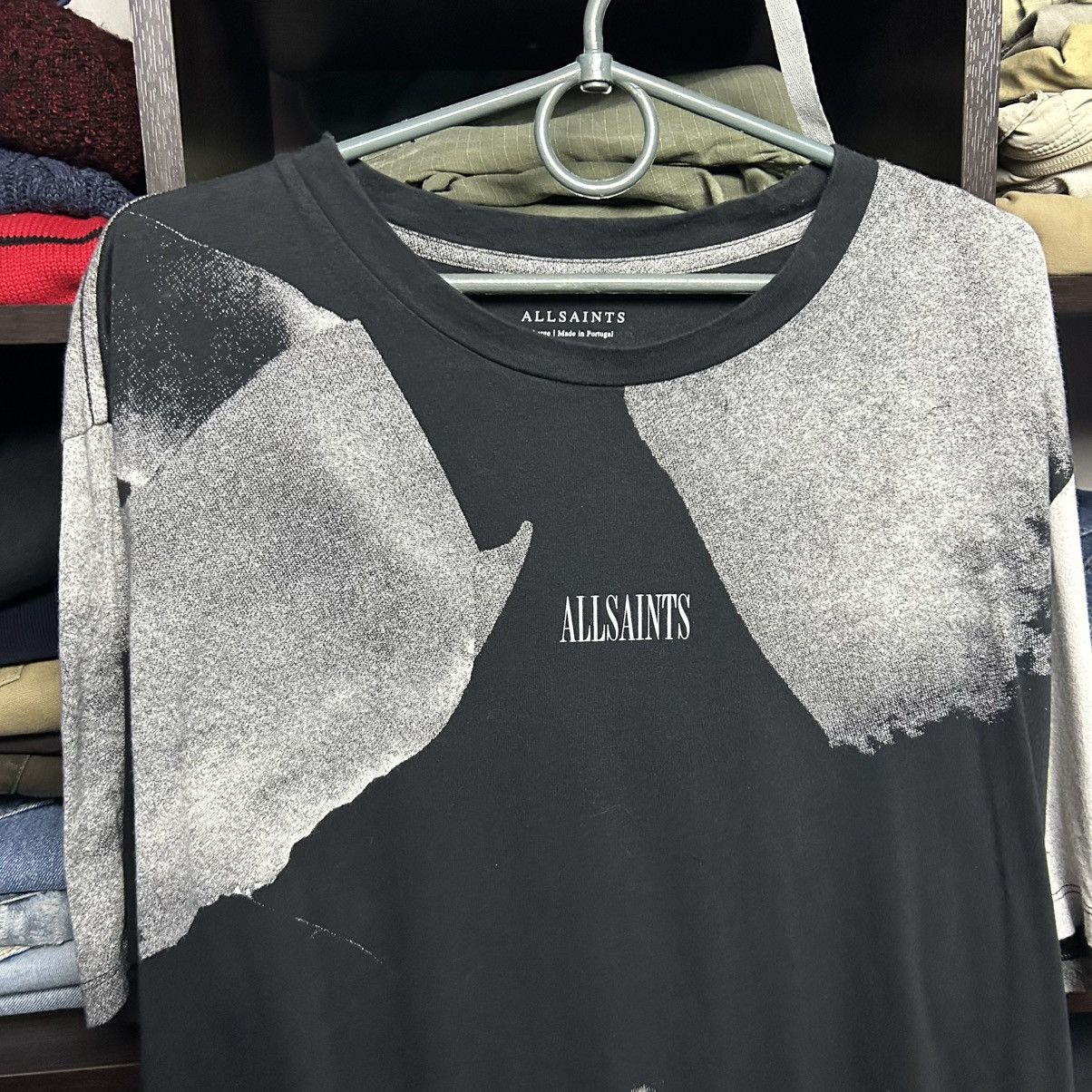 Allsaints Designer Allsaints small logo graphic y2k streetwear tee Size US L / EU 52-54 / 3 - 2 Thumbnail