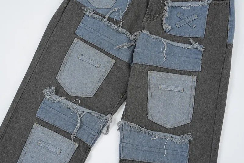 Japanese Brand × Vintage Streetwear Baggy Multi Pockets Jeans Trousers y2k Size US 32 / EU 48 - 8 Thumbnail