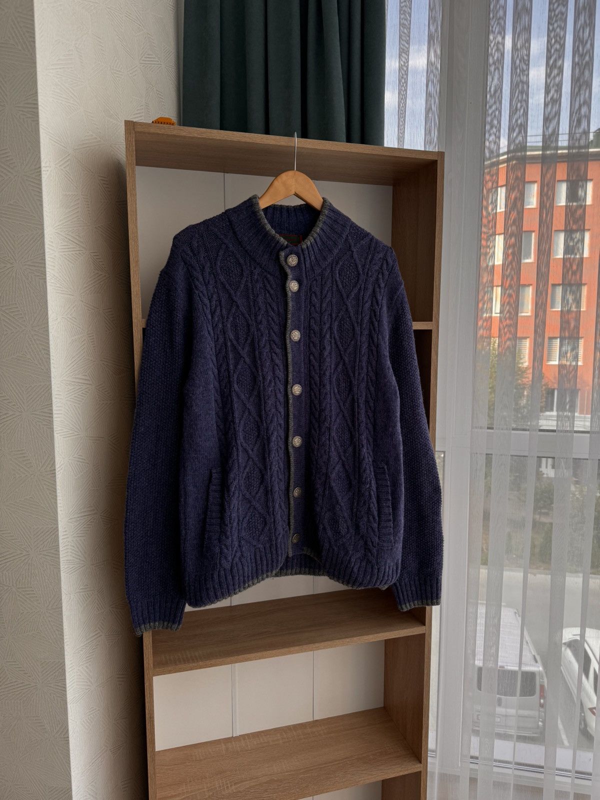 Other Vintage Reitmayer Zopf Jacquard Austrian Button Cardigan Size US L / EU 52-54 / 3 - 2 Thumbnail
