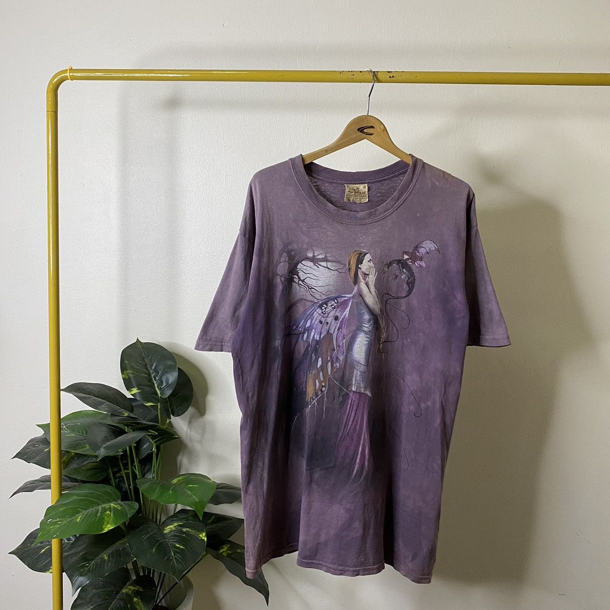 The Mountain Vintage 1990s The Mountain Dragon Angel Tie Dye Tee Size US L / EU 52-54 / 3 - 1 Thumbnail