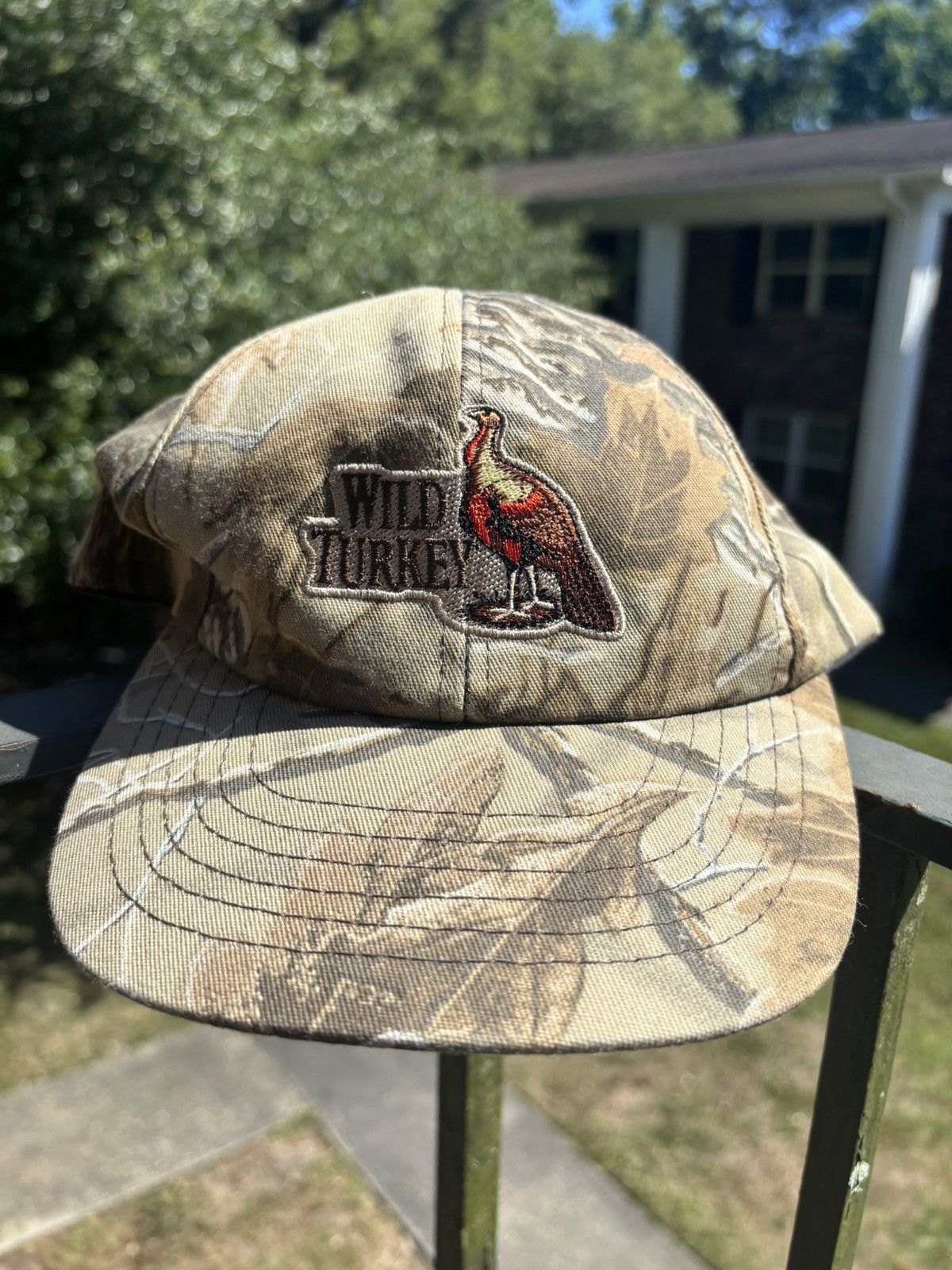 Other Vintage 1990s Wild Turkey Bourbon Whiskey Camo Hat Size ONE SIZE - 2 Thumbnail