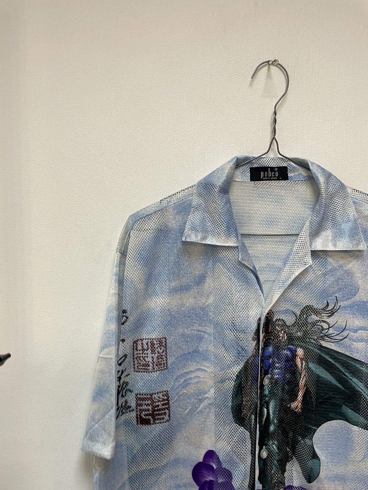 Designer × Japanese Brand × Vintage Vintage Japanese Style Short Sleeve Mesh Shirt Streetwear Size US L / EU 52-54 / 3 - 5 Thumbnail