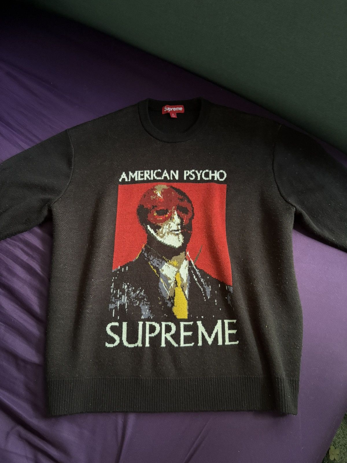 Supreme Supreme ‘American Psycho’ Crewneck FW23 - Black Size US M / EU 48-50 / 2 - 3 Thumbnail