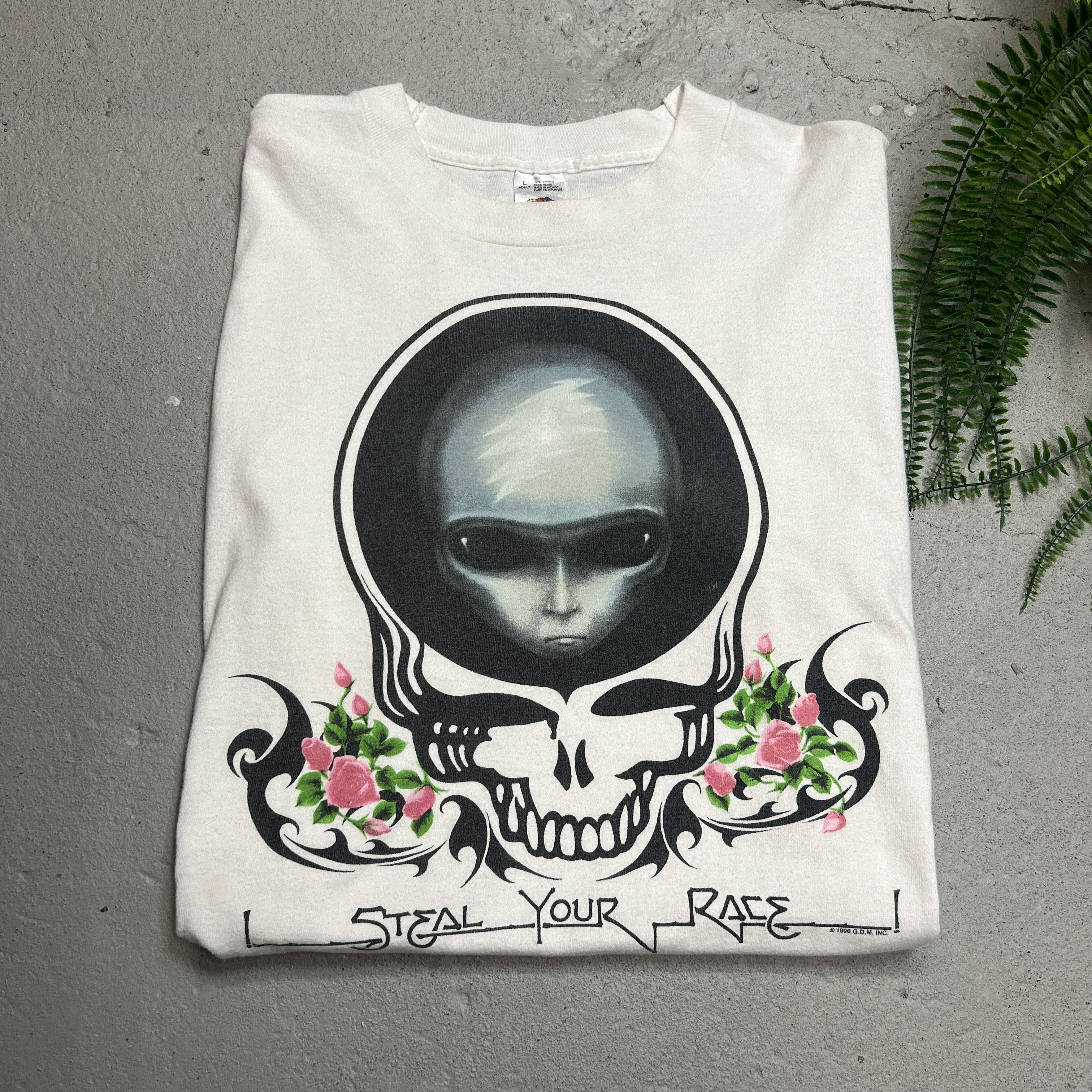 Fruit Of The Loom × Grateful Dead × Vintage 1996 Grateful Dead Alien I Steal Your Race Promo Tee Size US L / EU 52-54 / 3 - 1 Thumbnail