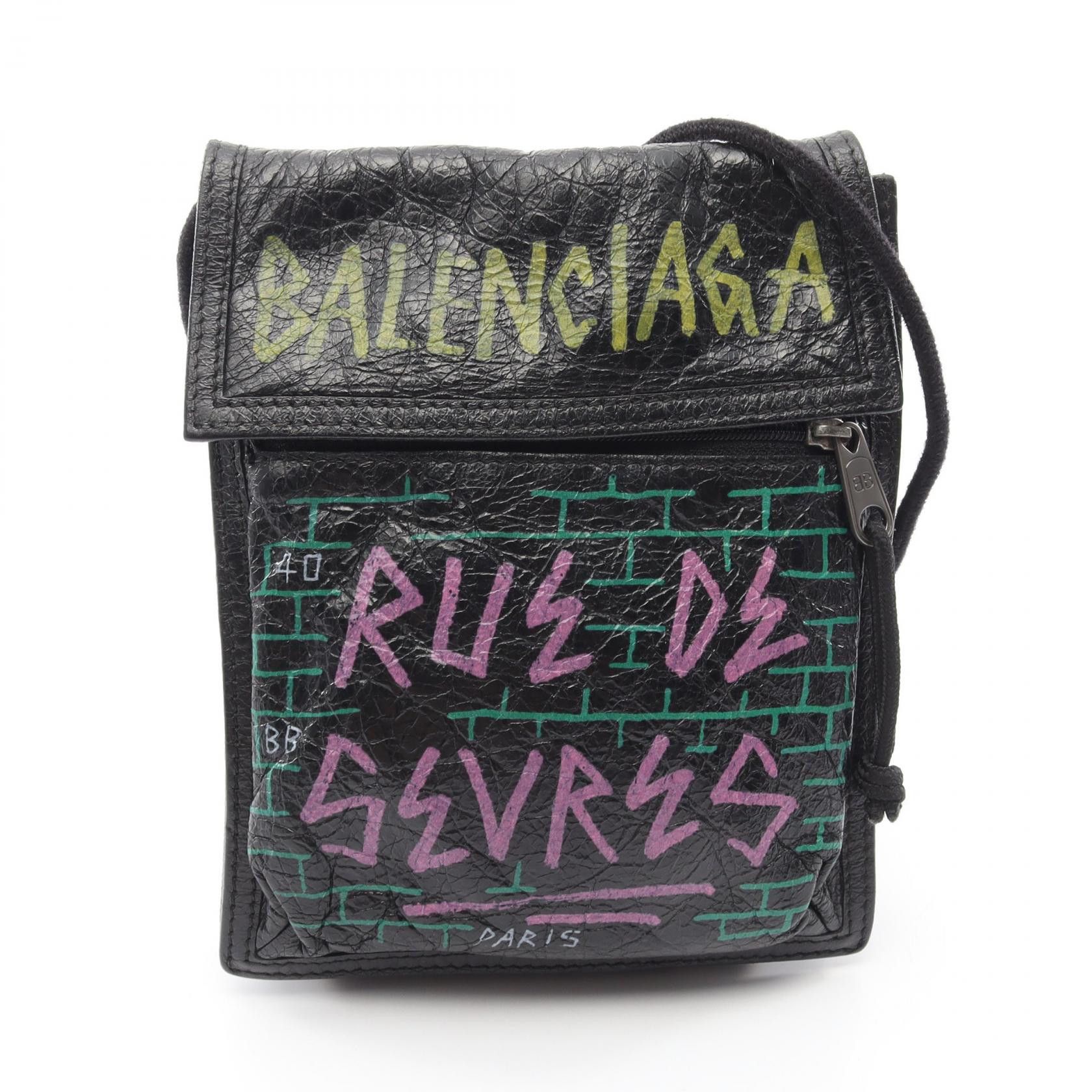 Balenciaga BALENCIAGA Agneau Day Shoulder Bag Leather 140442