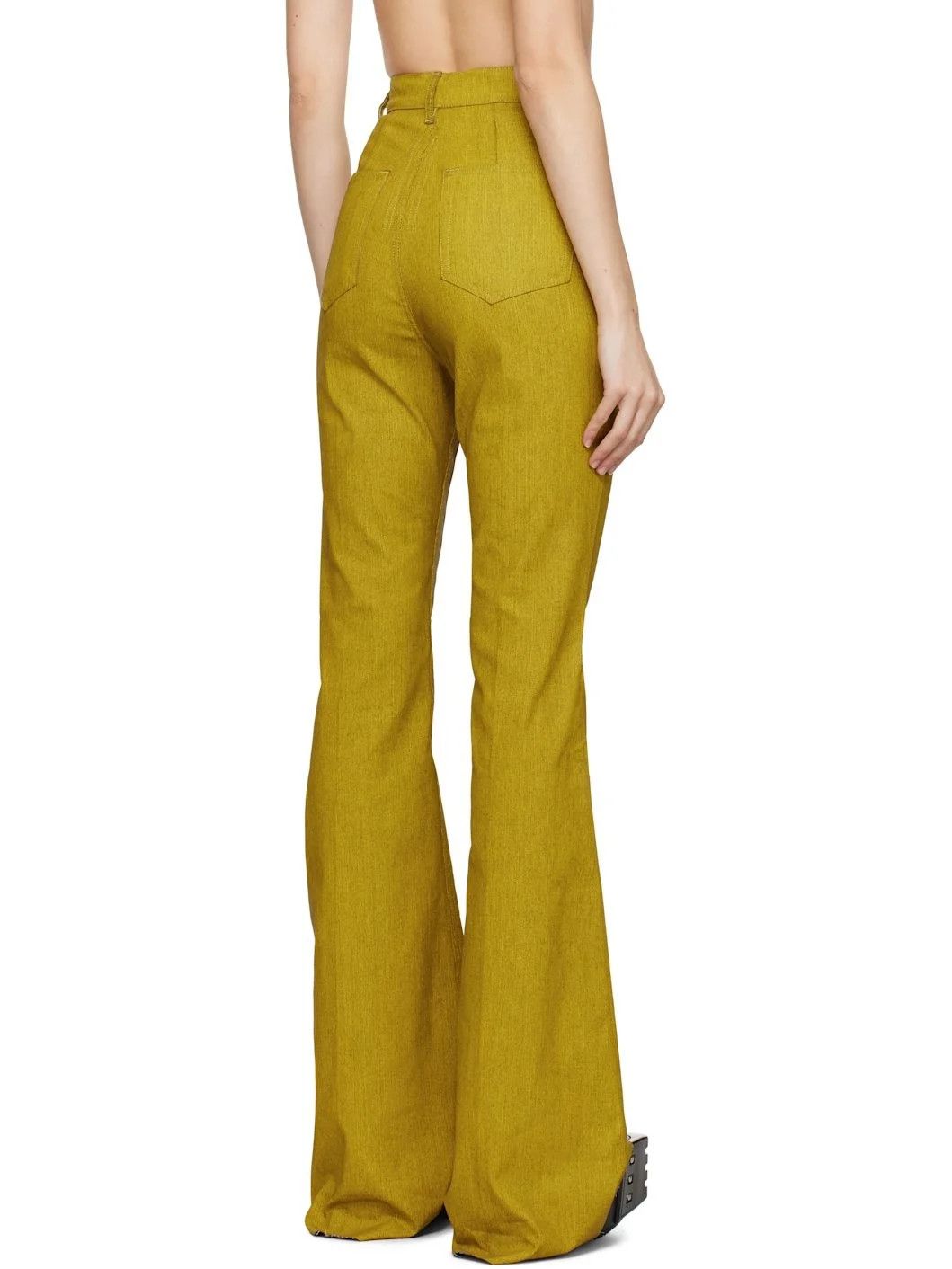 Rick Owens o1y0126 Denim Pant in Yellow Size 30" / US 8 / IT 44 - 3 Thumbnail