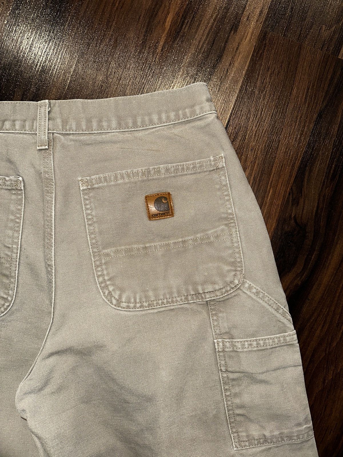 Carhartt Vtg Y2K CARHARTT NOT DOUBLE KNEE DUNGAREE BAGGY PANTS W31 Size US 31 - 4 Thumbnail