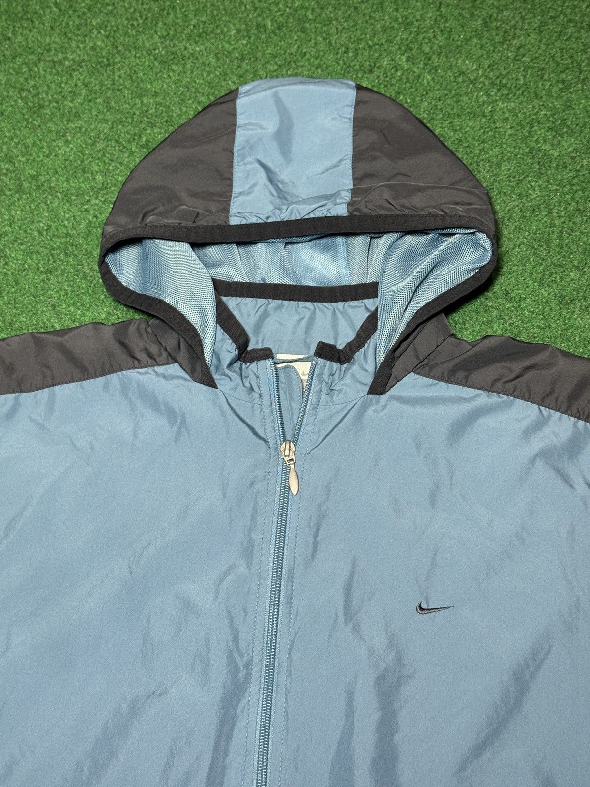Nike Nike Windbreaker Full Zip Running Outdoor Gray Large Jacket Size L / US 10 / IT 46 - 2 Thumbnail