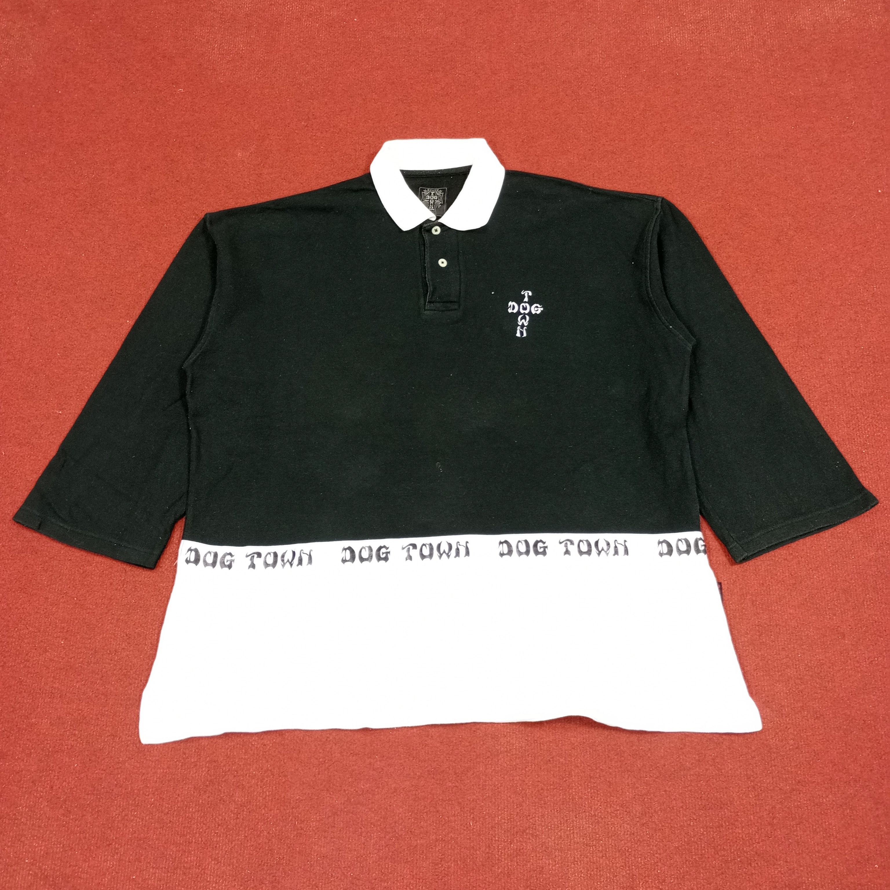 Dogtown × Vintage Dog Town Streetwear Style Spellout Design Polos Size US XL / EU 56 / 4 - 1 Thumbnail