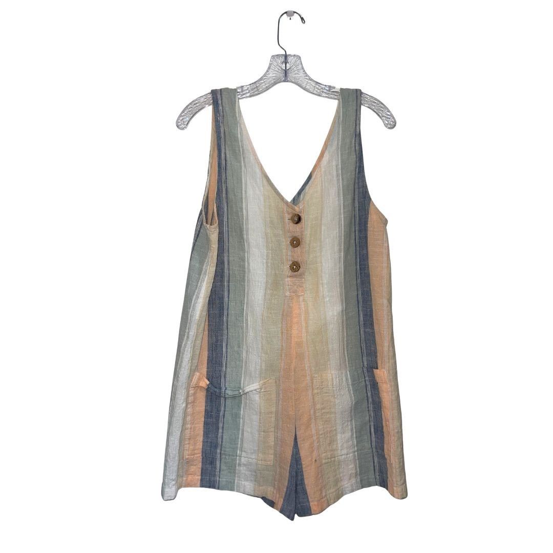 Rip Curl Rip Curl Classic Surf Striped Romper SZ Medium Jumper Beachy Size 27" / US 4 / IT 40 - 2 Thumbnail
