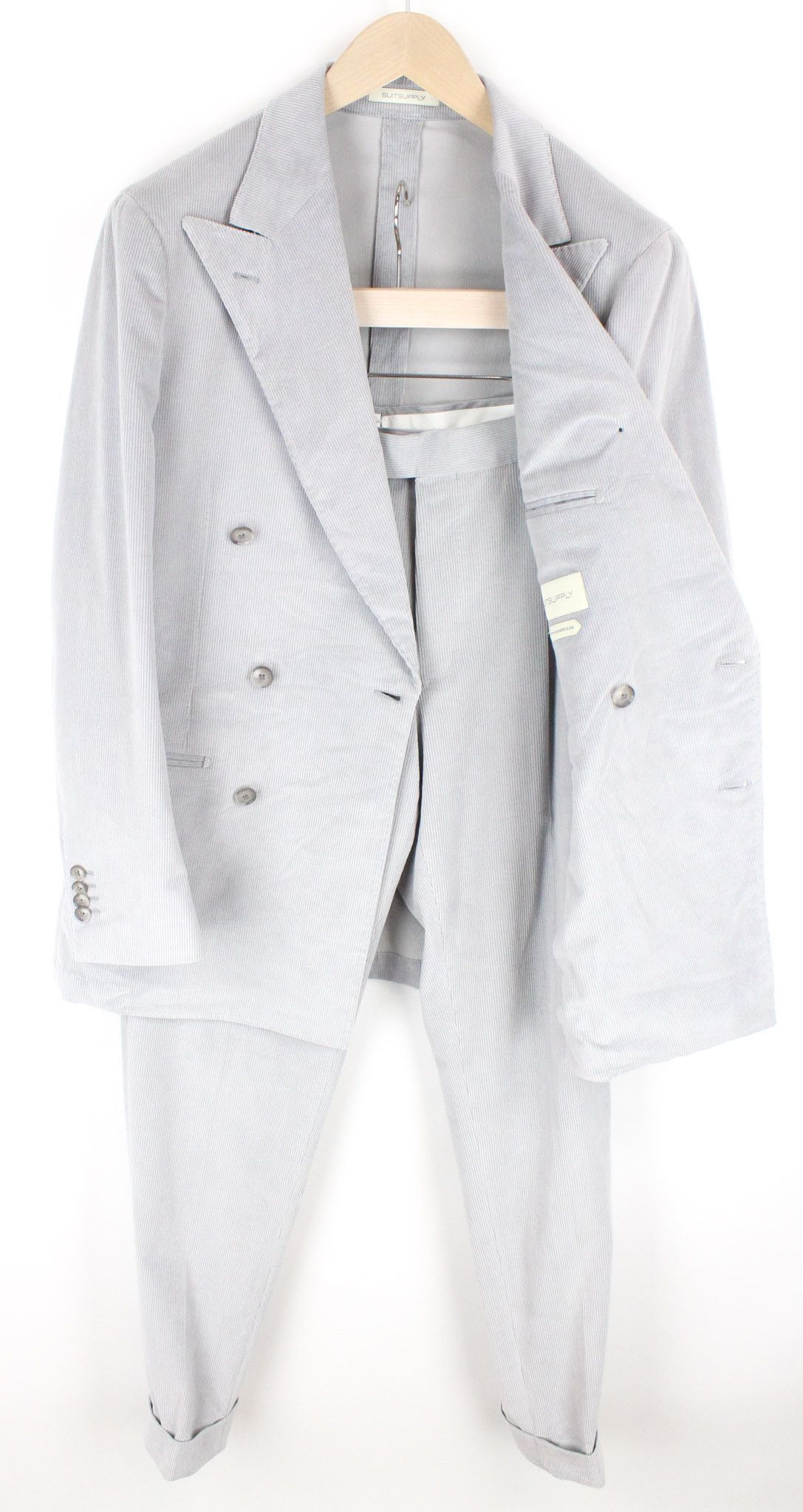 Suitsupply HAVANA UK38R Cotton Cashmere Zegna Slim Suit 73578 Size 38R - 1 Thumbnail