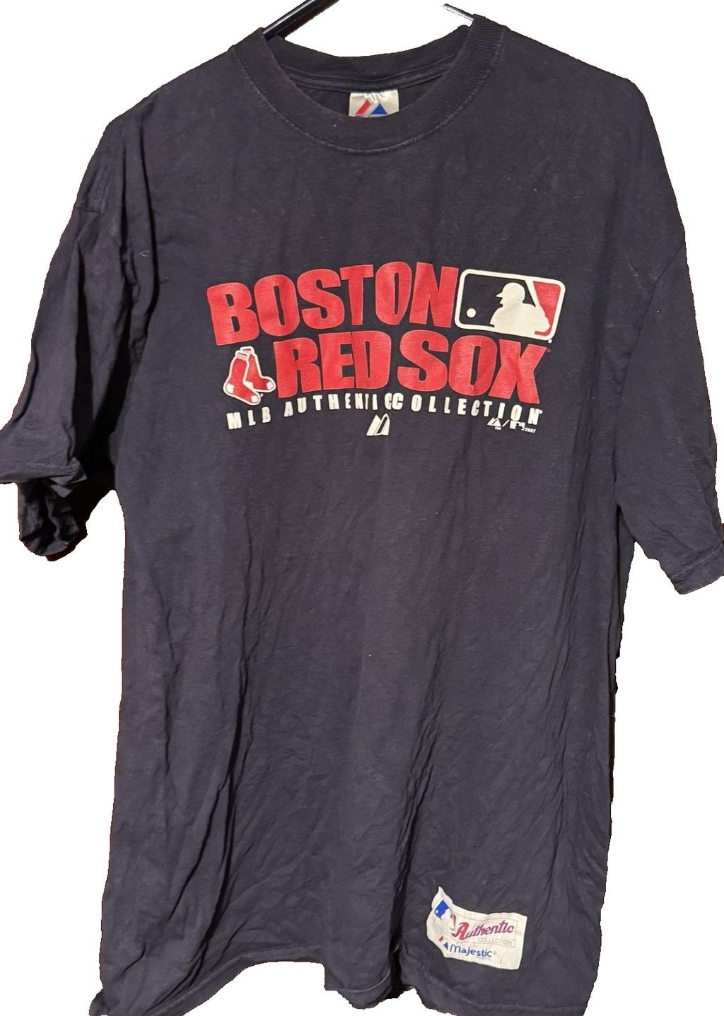 Majestic Boston Red Sox Majestic Short Sleeve Tee Men's XL Blue MLB Size US XL / EU 56 / 4 - 1 Thumbnail