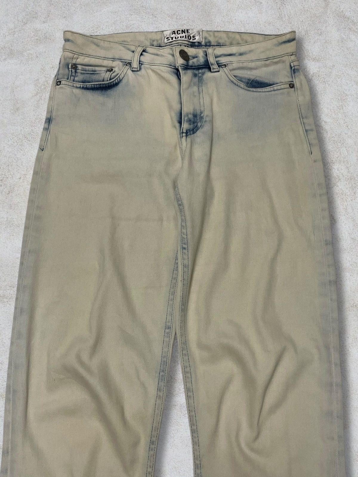 Acne Studios Acne Studios Bleached MudWash Distressed Slim Designer Jeans Size 27" / US 4 / IT 40 - 3 Thumbnail