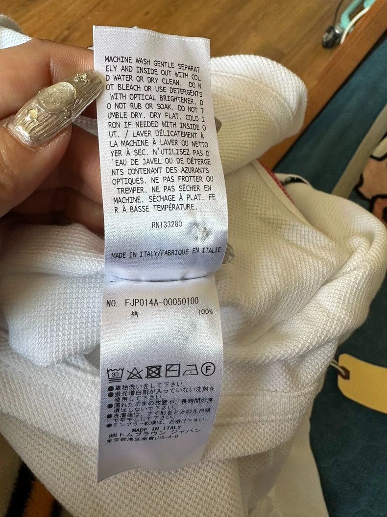 Thom Browne Thom Browne white polo Size US XXS / EU 40 - 6 Thumbnail