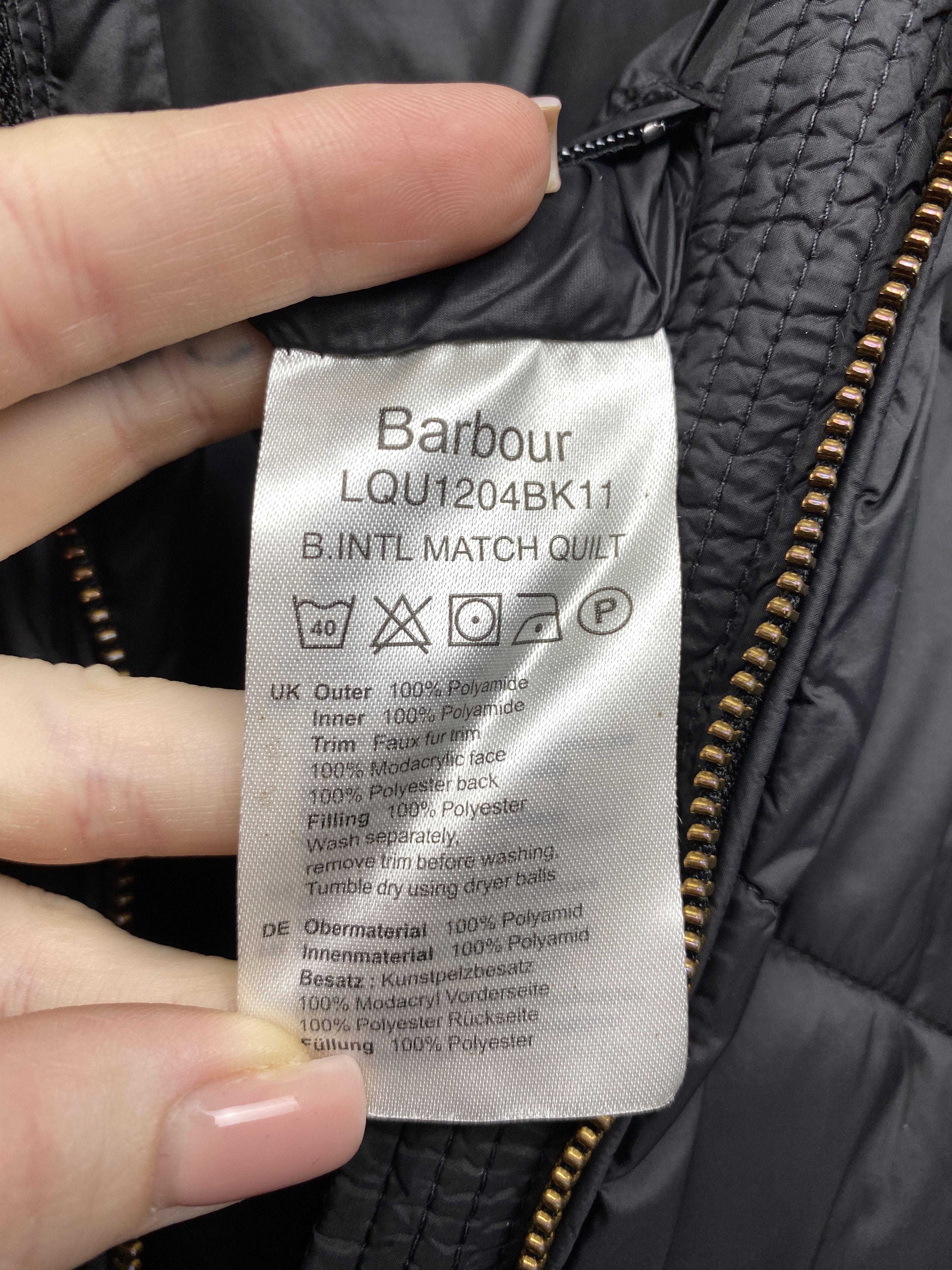 Barbour Barbour International Womens Match Quilted Coat Jacket Size L / US 10 / IT 46 - 7 Thumbnail