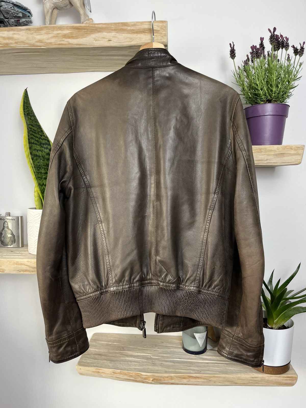 Dirk Bikkembergs Archive dirk bikkembergs GS Flight leather Jacket cropped Size US M / EU 48-50 / 2 - 2 Thumbnail