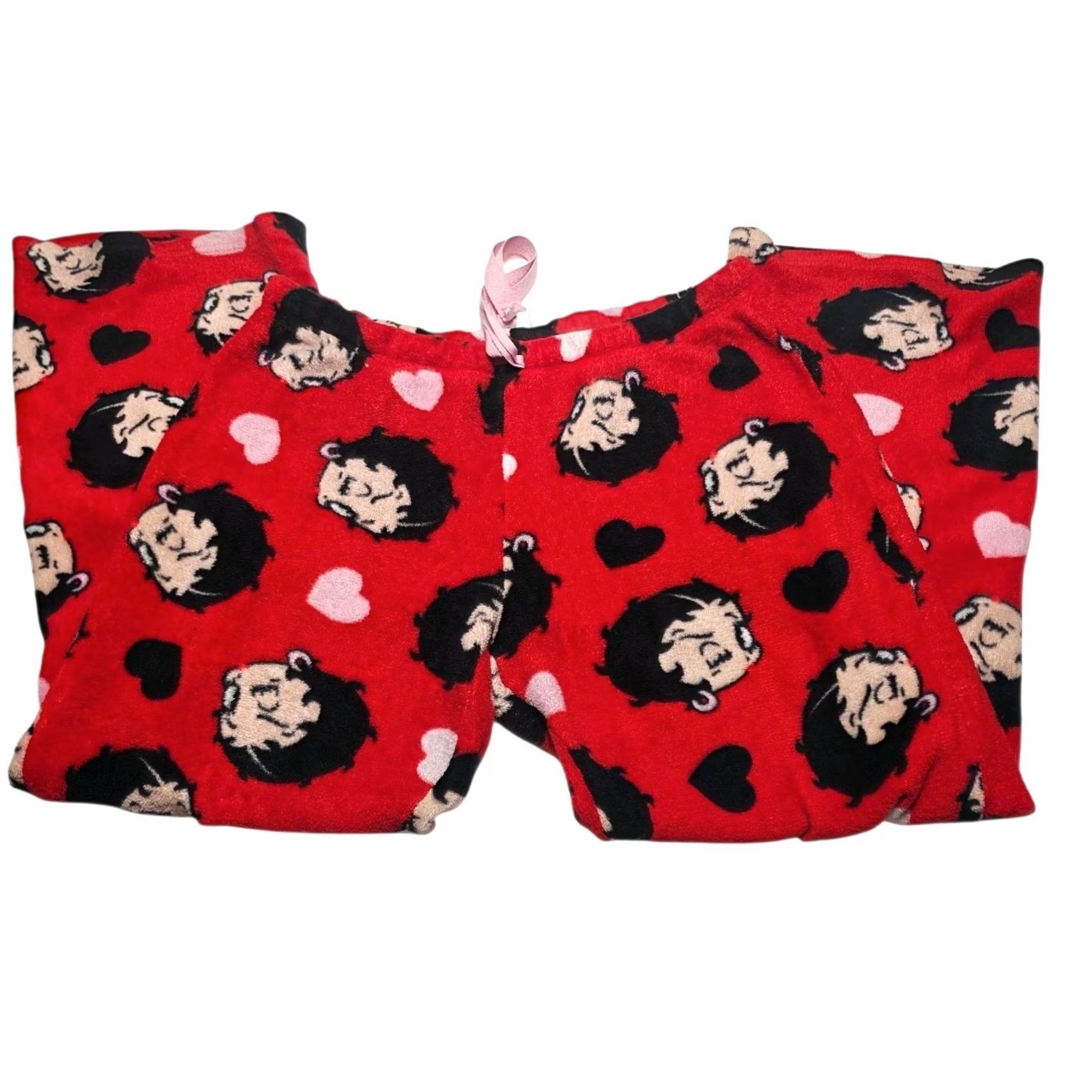 Vintage VINTAGE Betty Boop Pajama Pants Women's Size M Red Fleece Sleepwear Aop Pants Womens M Red Betty Boop Sleepwear Pajama Pants Size 32" / US 10 / IT 46 - 2 Thumbnail