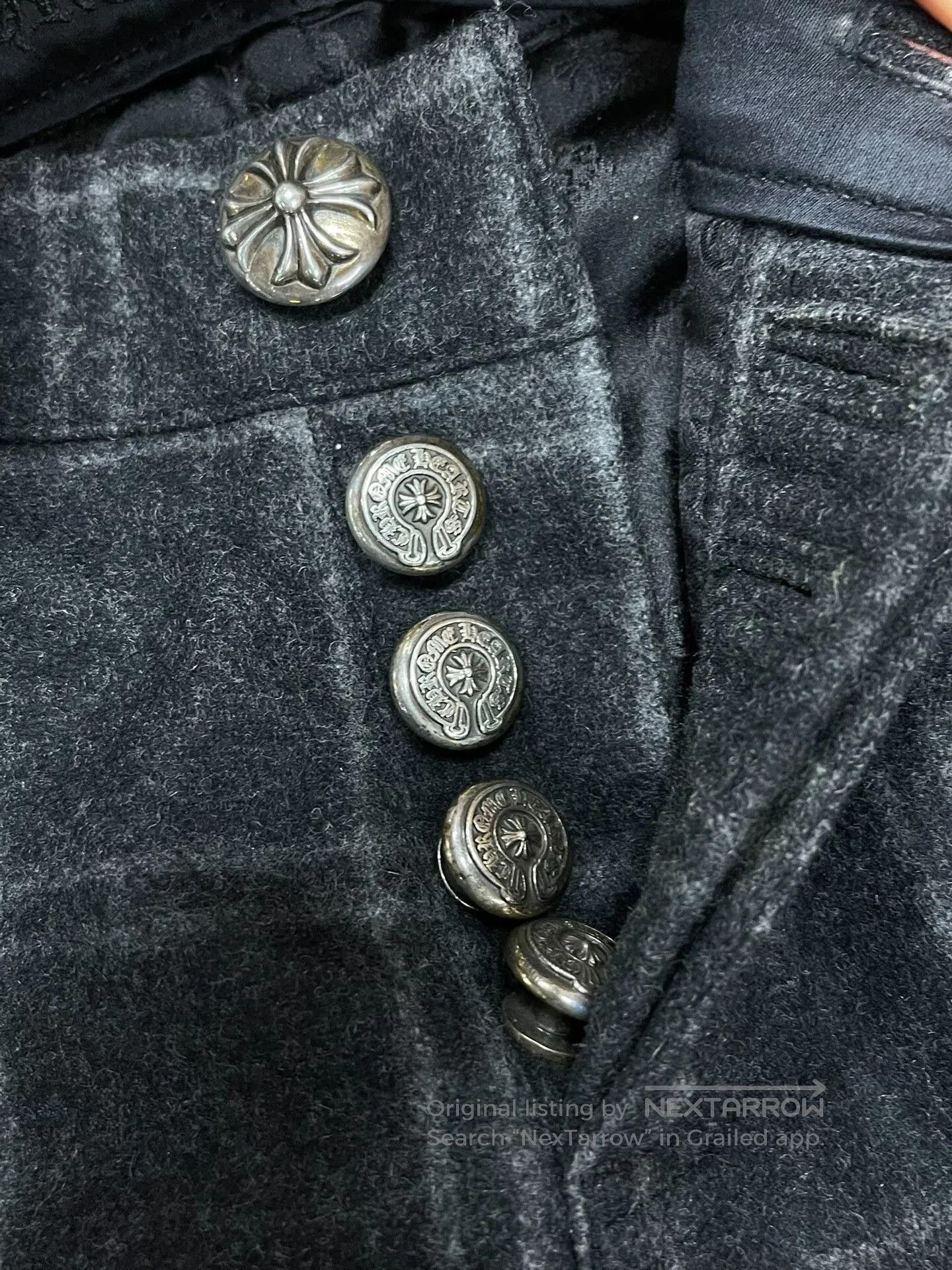 Chrome Hearts Chrome Hearts Wool Check Pants Silver Buckle. Size US 31 - 3 Thumbnail