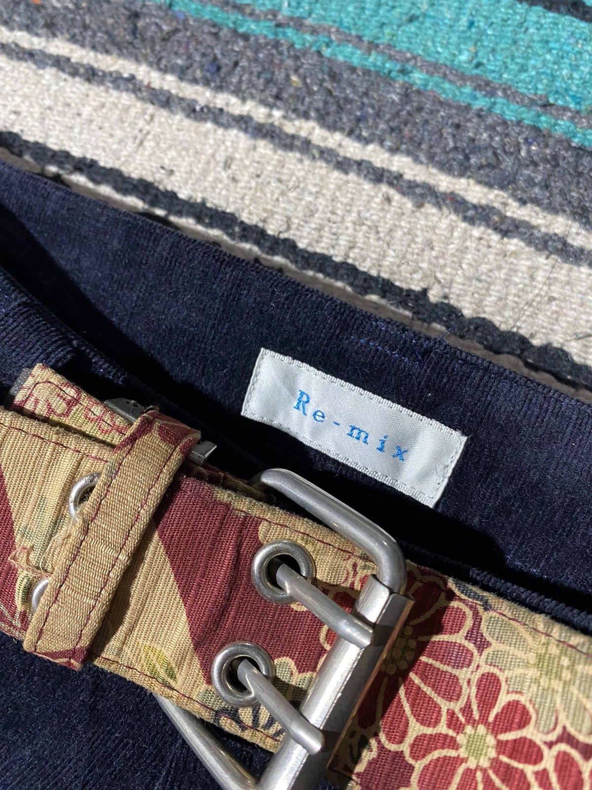 If Six Was Nine × Japanese Brand × Le Grande Bleu (L.G.B.) 2000s - Re-mix Flared Corduroy Pants Size US 28 / EU 44 - 7 Thumbnail