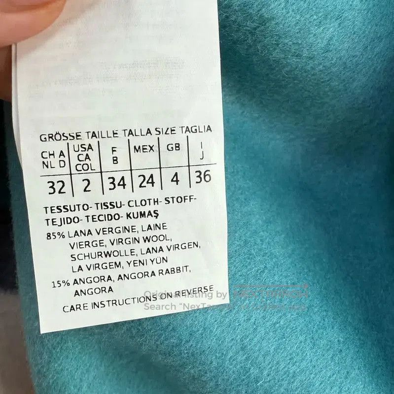 Max Mara MaxMara Spring Autumn Wool Cardigan in Lake Blue . Size S / US 4 / IT 40 - 5 Thumbnail