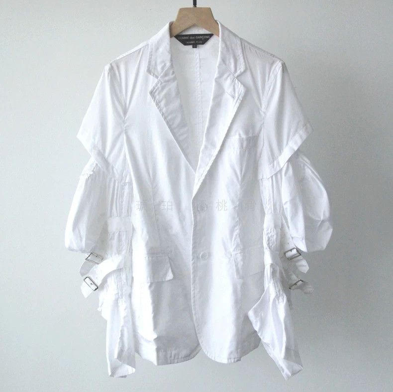 Comme des Garcons Comme Des Garcons Cut Strap Lantern Sleeve Blazer Size XS / US 0-2 / IT 36-38 - 7 Thumbnail