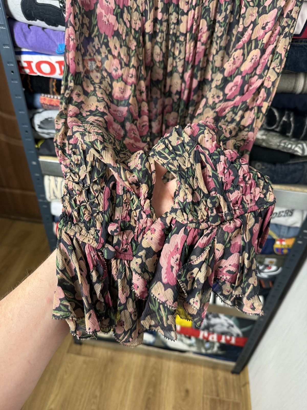 Polo Ralph Lauren Polo Ralph Lauren Shirt Blouse Viscose Flowers Overprint Size US L / EU 52-54 / 3 - 5 Thumbnail