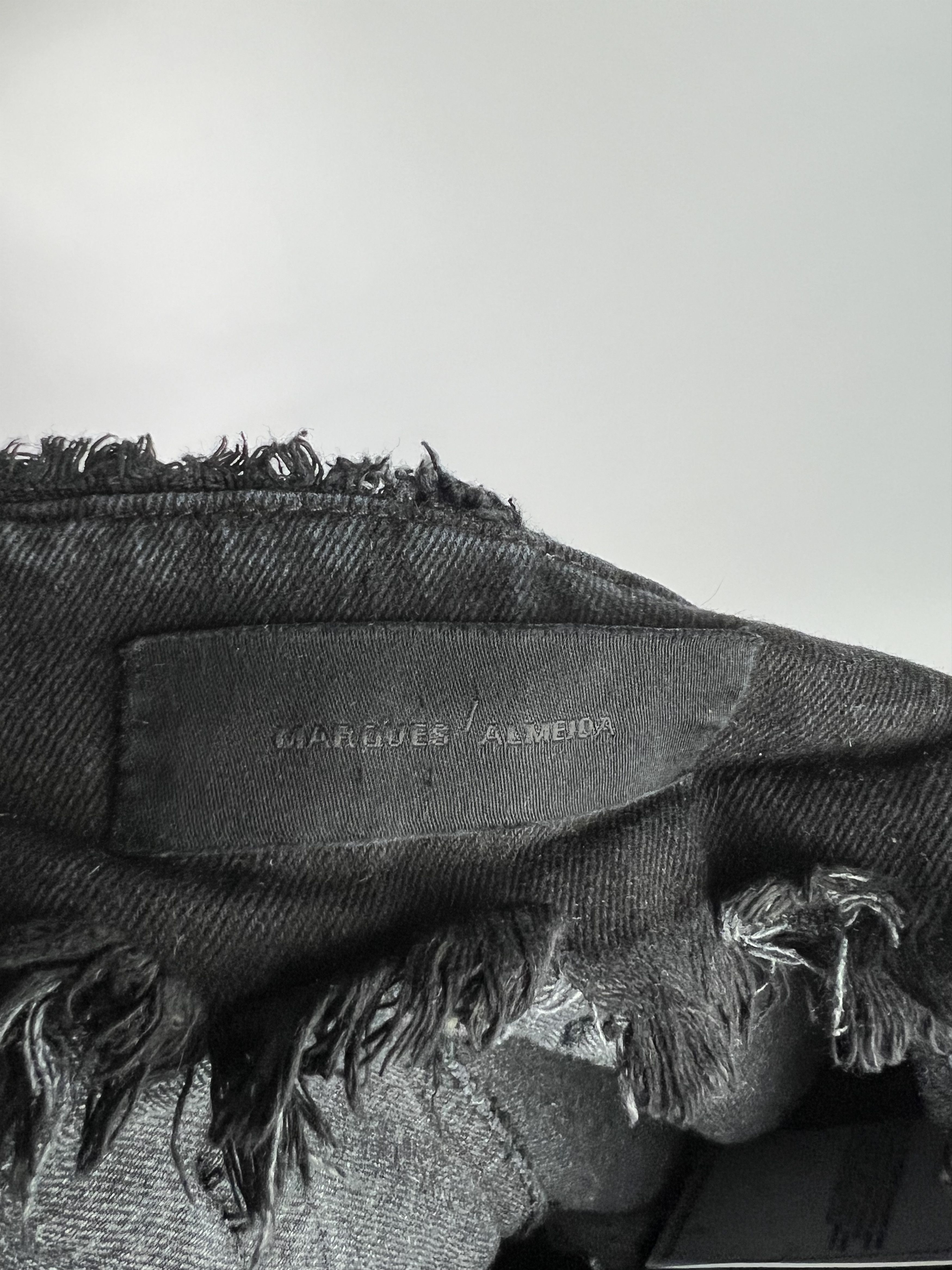 Marques'Almeida Marques Almeida Distressed Cropped Jeans Gray Size 0/XS Size 25" / US 0 / IT 36 - 8 Thumbnail