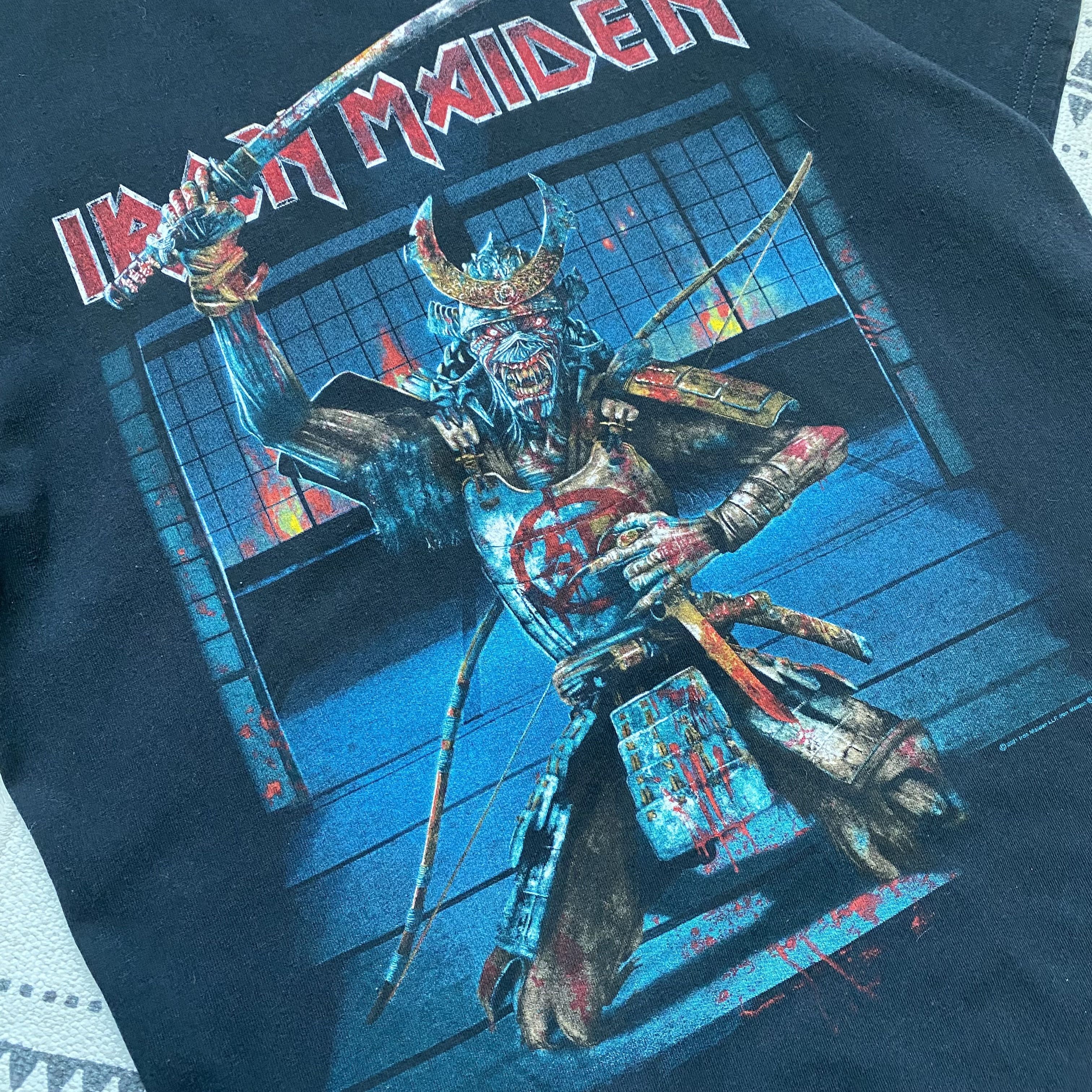Band Tees 🎸 Rare Rock Band Iron Maiden tee ninja print Y2K samurai Size US M / EU 48-50 / 2 - 6 Thumbnail