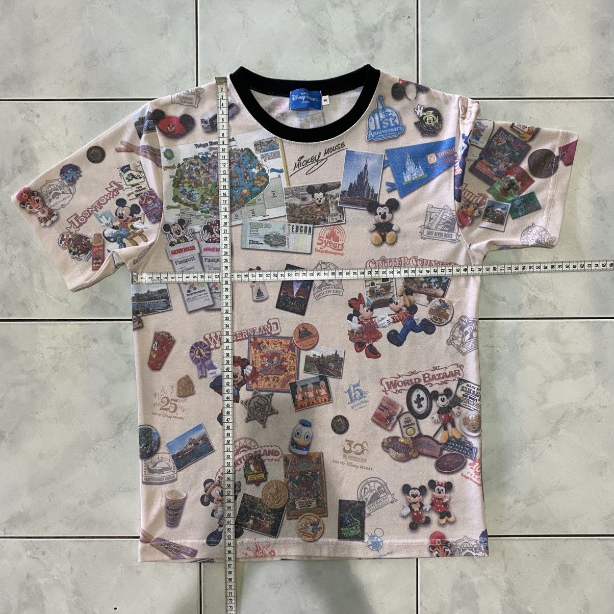 Disney Tokyo Disney Resort Tokyo / Pixar All Over Print Tshirt Size US M / EU 48-50 / 2 - 18 Thumbnail