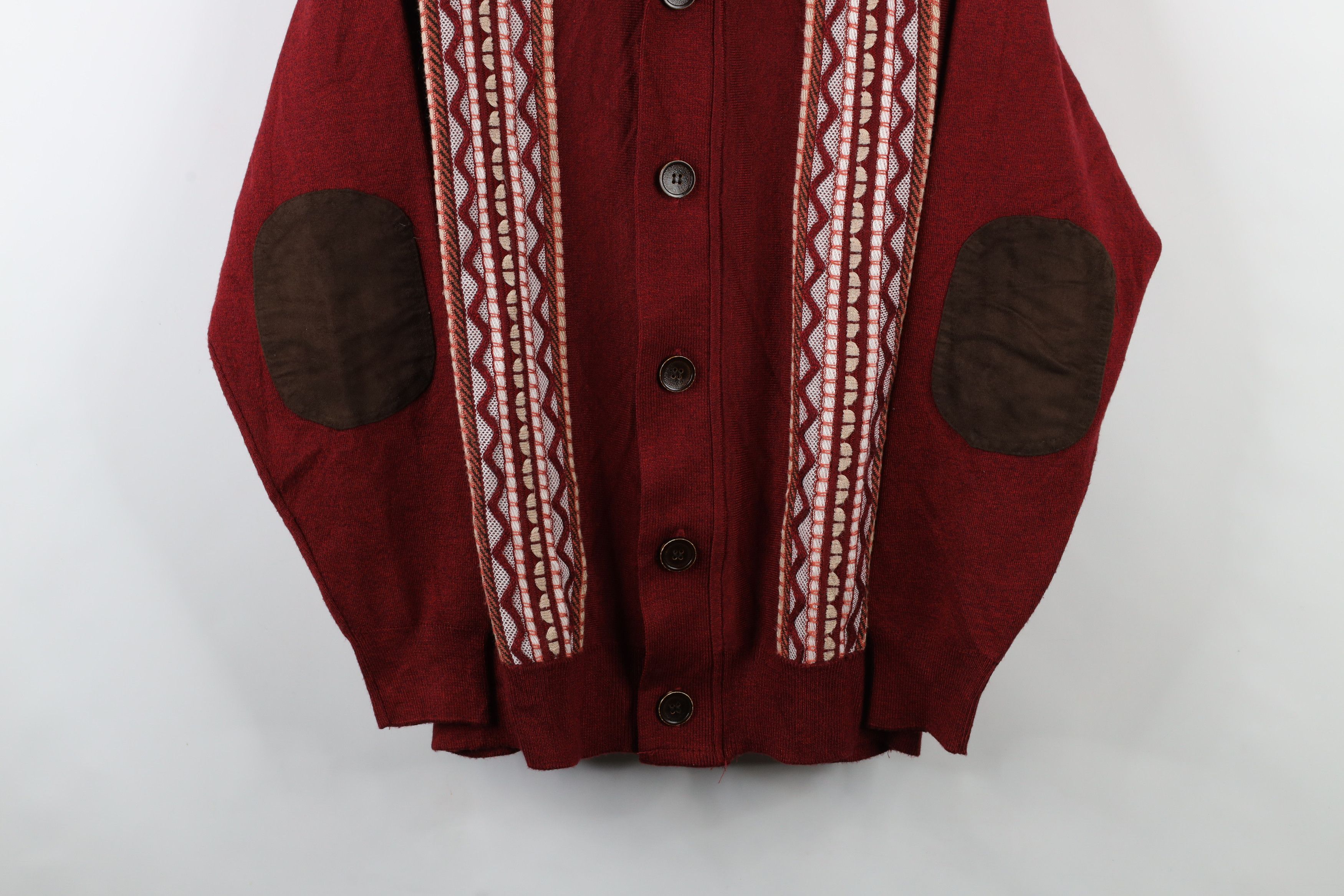 Vintage Vintage 90s Coogi Style Zip Button Knit Cardigan Sweater Size US XXL / EU 58 / 5 - 3 Thumbnail