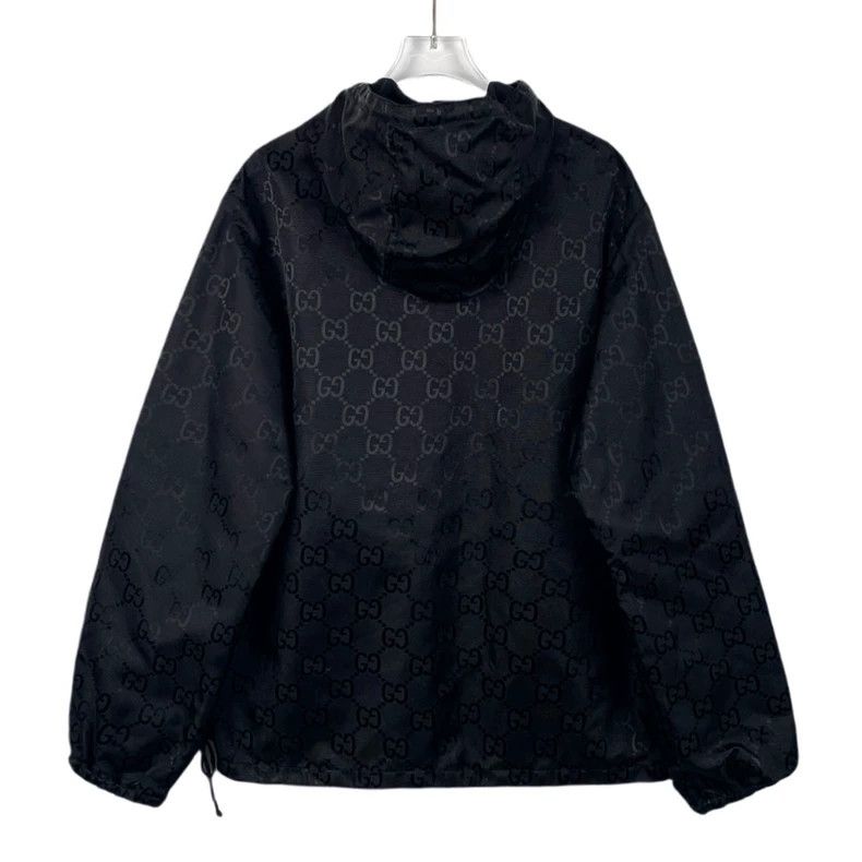 Gucci Gucci Dark blue logo jaccard full print hooded zipper jacke Size US XS / EU 42 / 0 - 2 Thumbnail