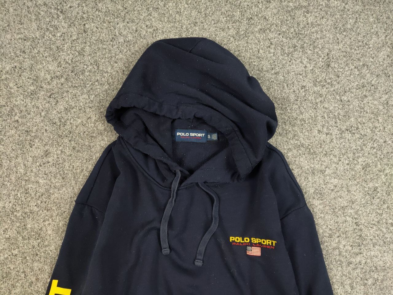 Polo Ralph Lauren Vintage 90's Polo Sport Ralph Lauren logo blue Hoodie Size US XL / EU 56 / 4 - 8 Thumbnail