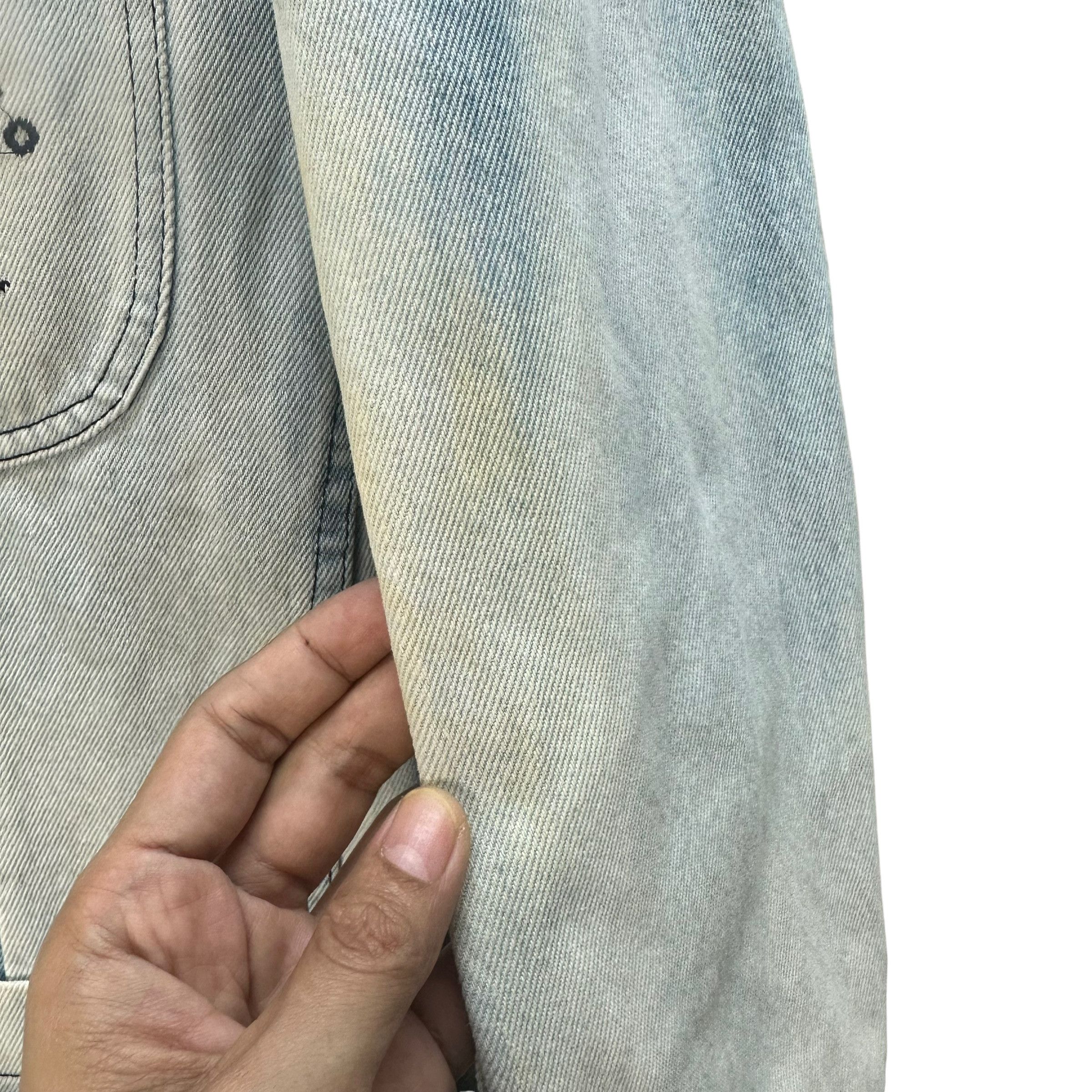 Vintage Valentino Garavani Jeans Washed Denim Casual Jacket #A7-0173 Size US M / EU 48-50 / 2 - 9 Thumbnail
