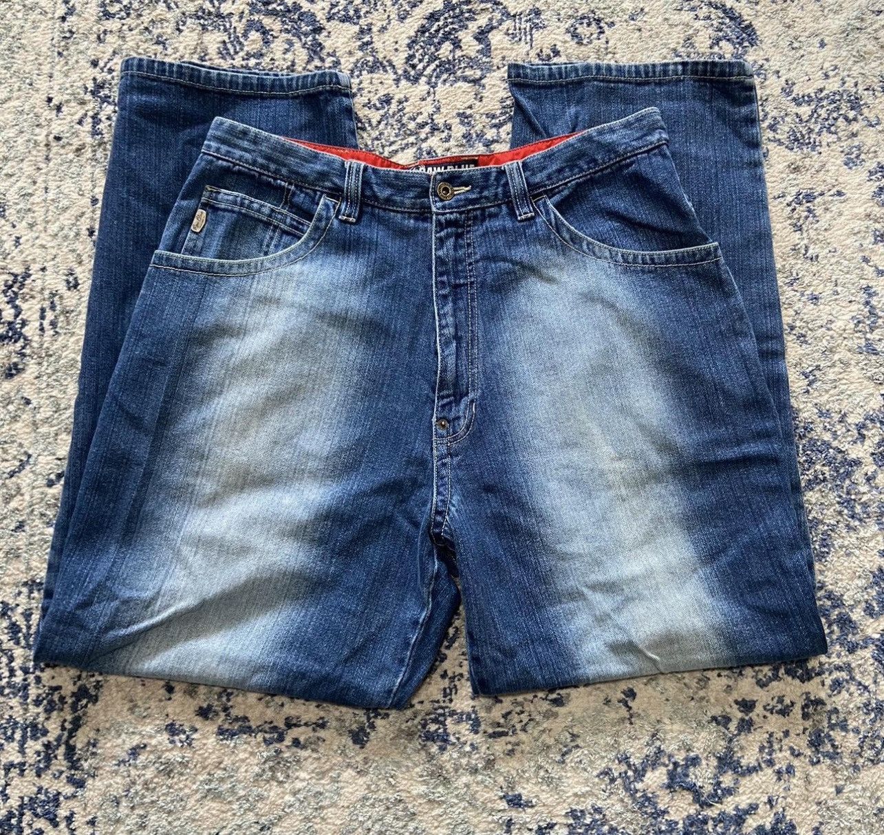 Other Raw blue denim jeans Size US 36 / EU 52 - 3 Thumbnail