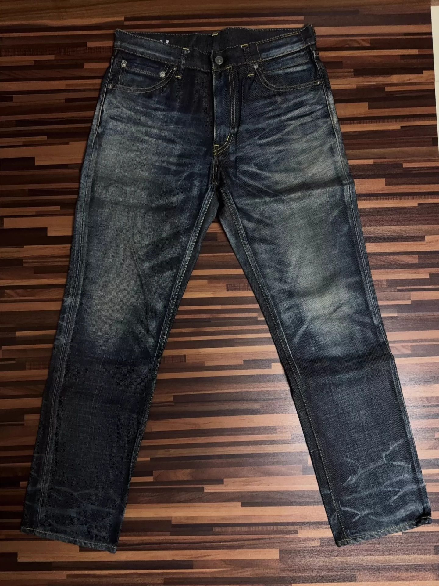 Visvim Visvim Nw Violent wash blue dyed Buckskin jeans Size US 32 / EU 48 - 1 Thumbnail