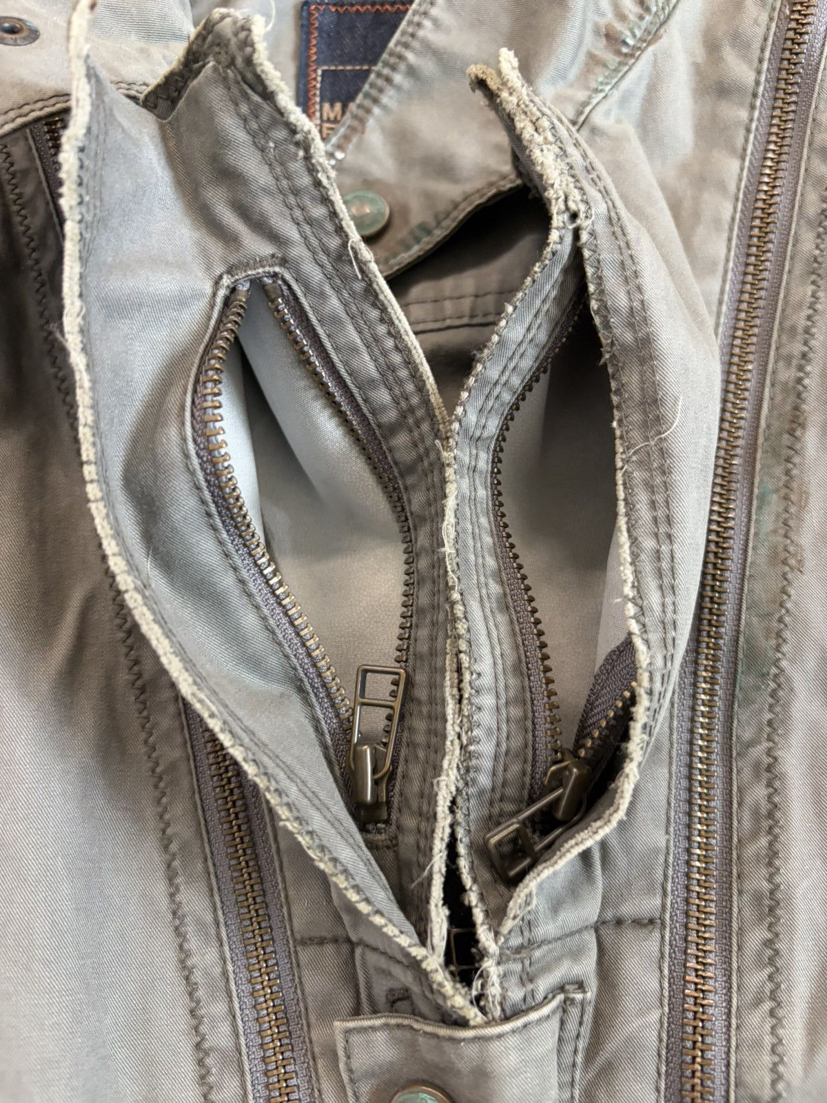 Marithe + Francois Girbaud Multi Pocket Zipper Military Jacket Size US M / EU 48-50 / 2 - 9 Thumbnail