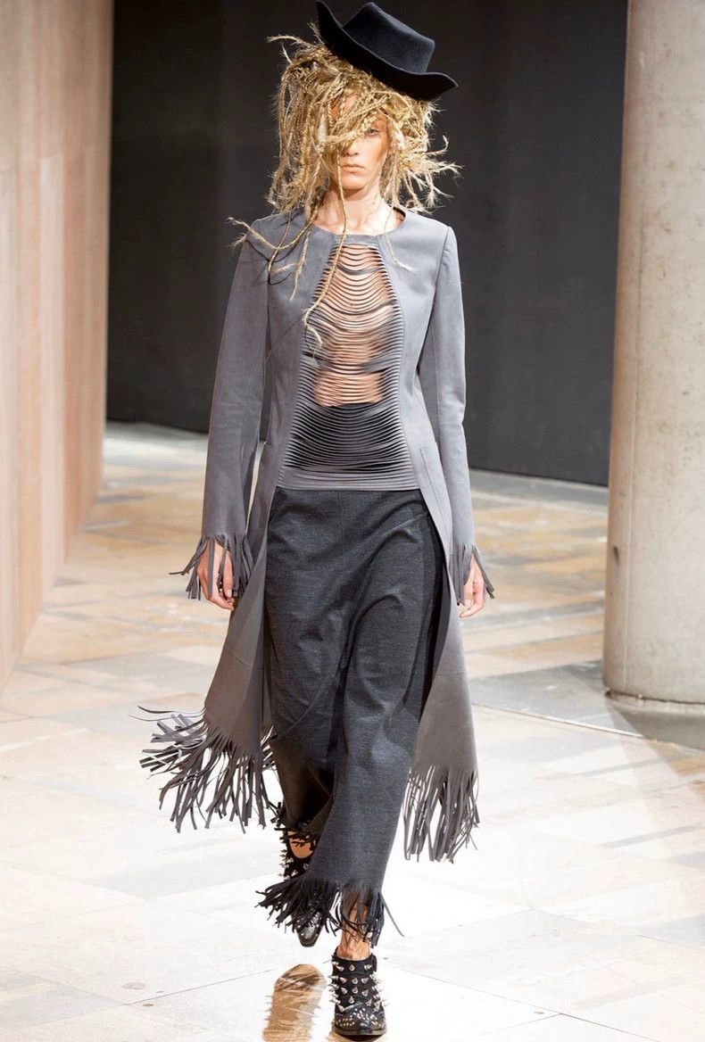 Junya Watanabe Junya Watanabe Fringe Hem Runway Skirt-Pants Size 28" / US 6 / IT 42 - 1 Thumbnail