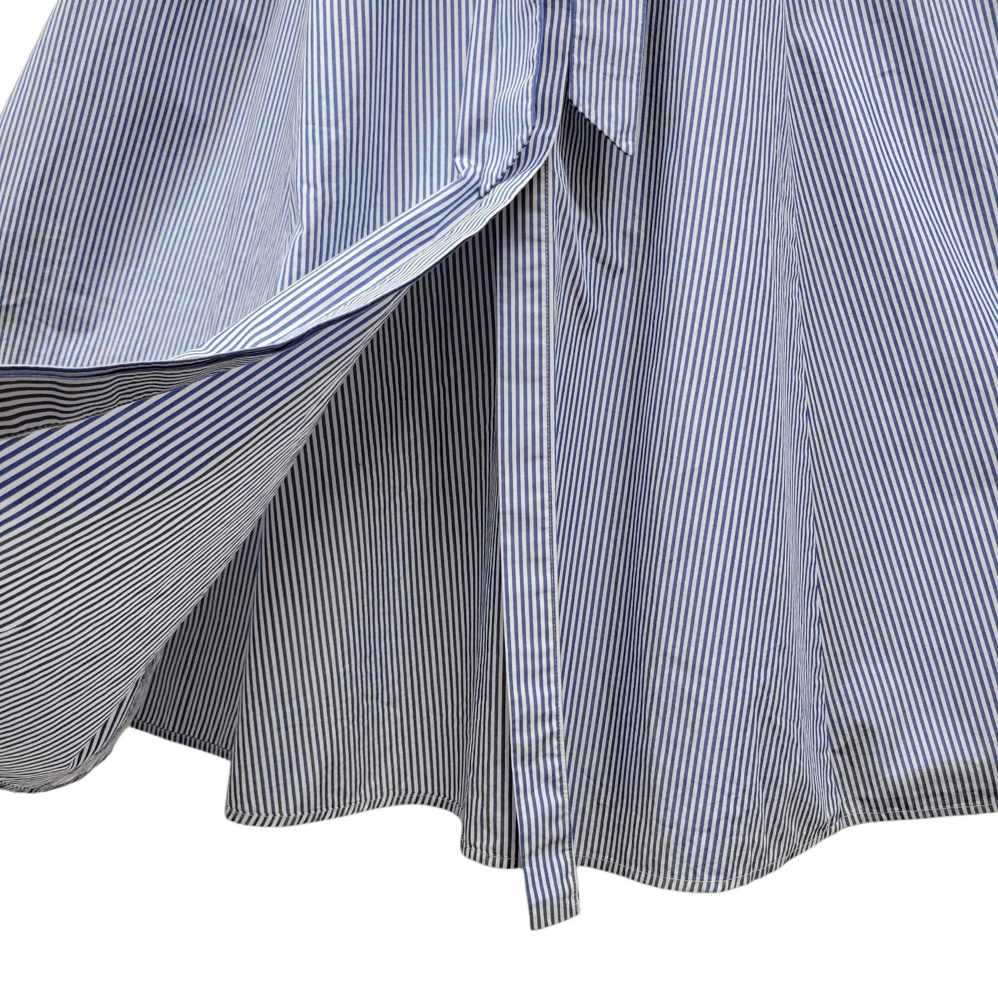 Calvin Klein Calvin Klein Women Blue White Stripe Maxi Flare Dress Size 8 Size M / US 6-8 / IT 42-44 - 9 Thumbnail
