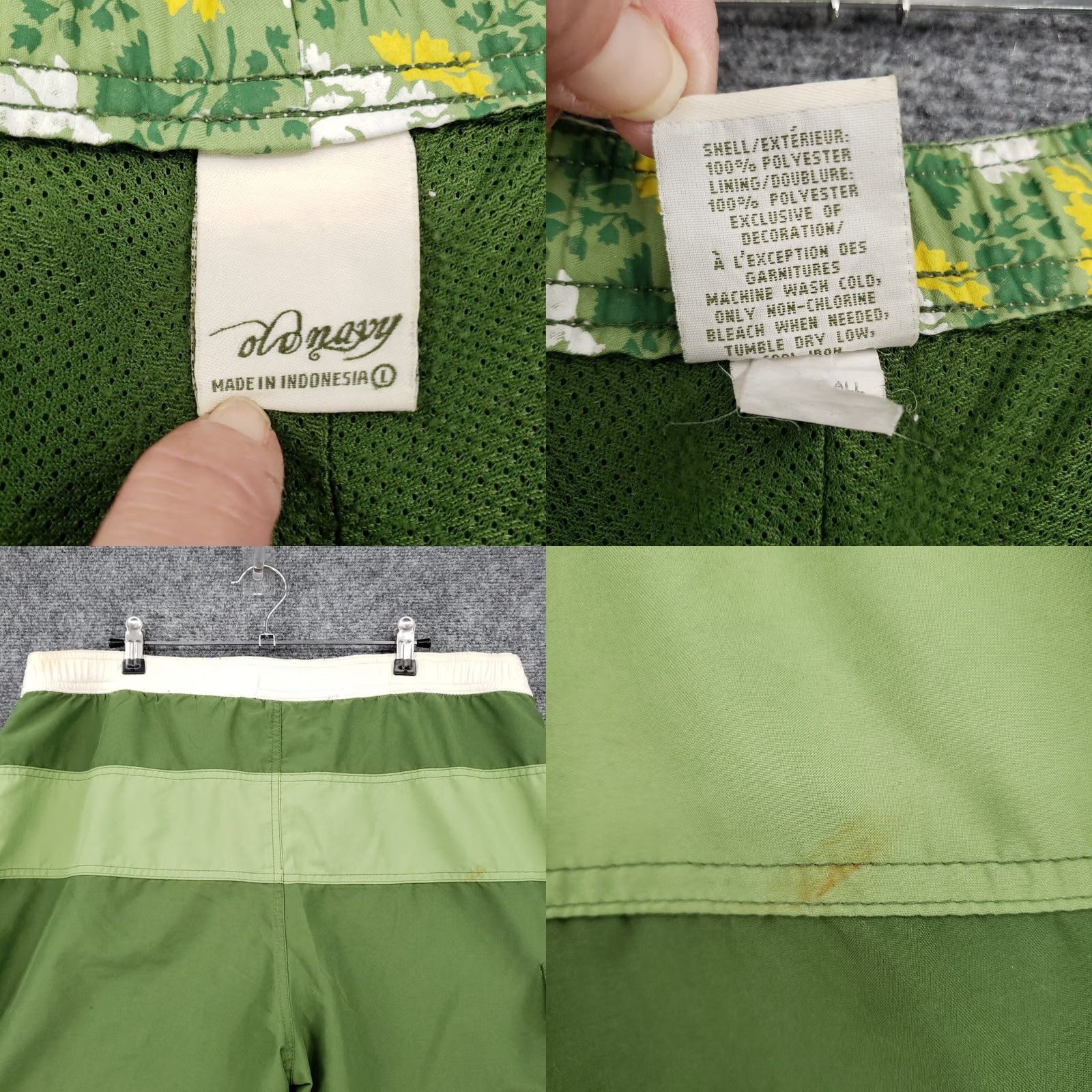 Old Navy Old Navy Swim Trunks Mens L Large Green Board Shorts Surf Swimwear Drawstring Size US 33 - 8 Thumbnail