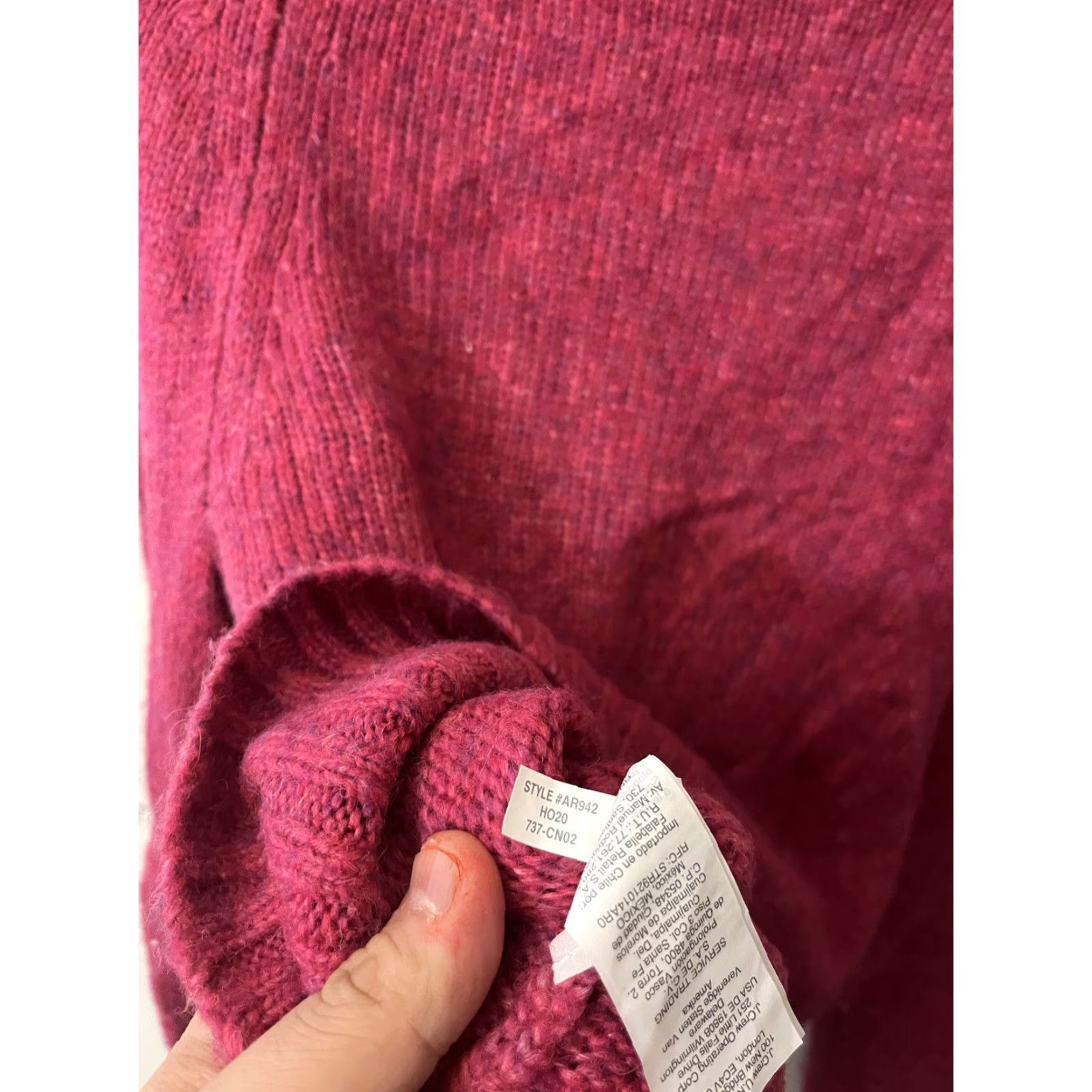 J.Crew J. Crew sz Small Alpaca-Blend Pink Fuchsia Crewneck Sweater AR942 Women Size S / US 4 / IT 40 - 4 Thumbnail