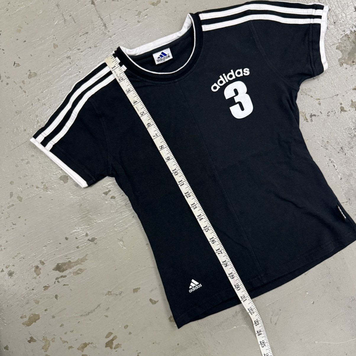 Adidas Vintage Adidas Baby Tee Lisa Black Pink Size S / US 4 / IT 40 - 5 Thumbnail