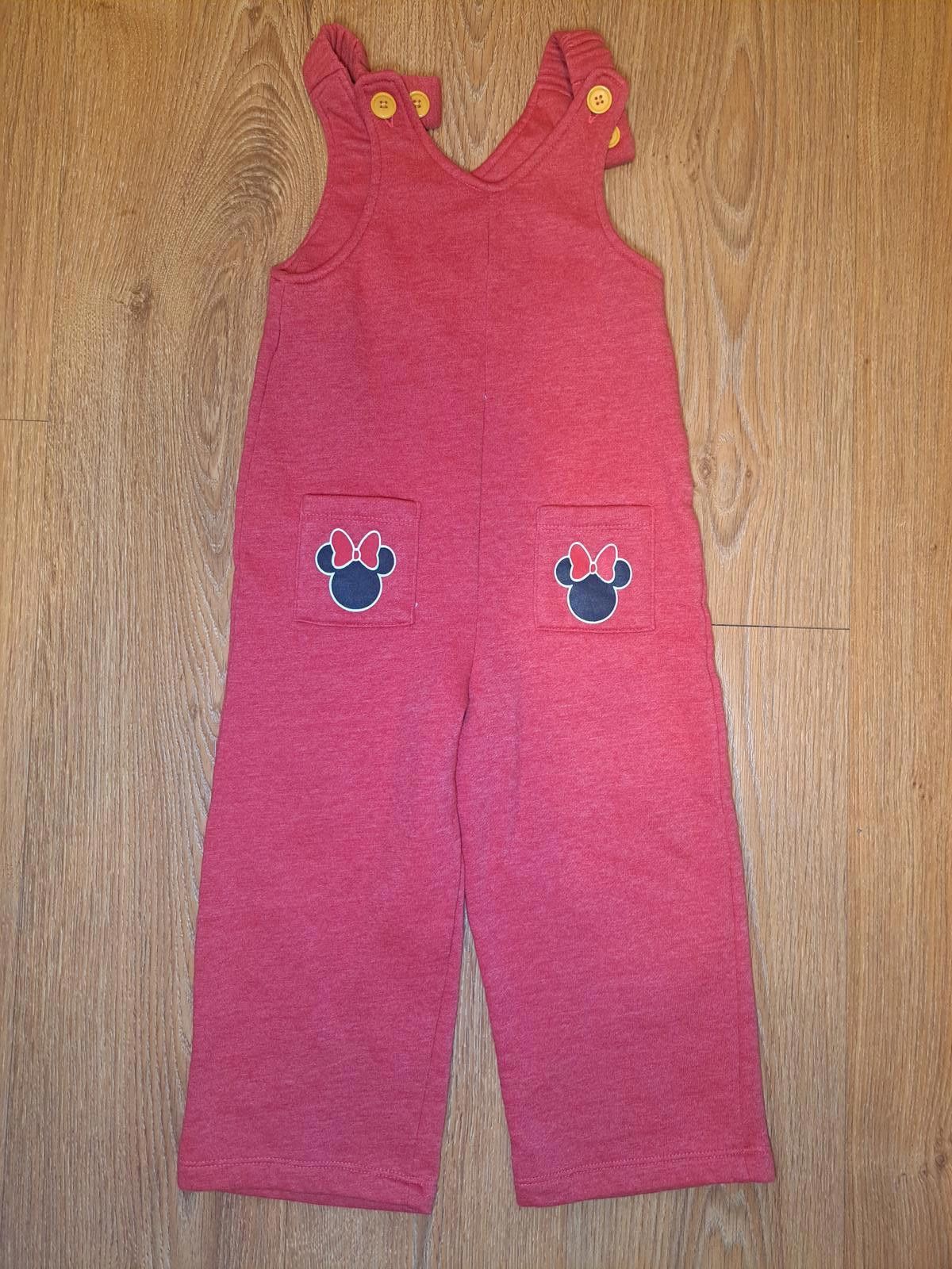 Other DISNEY Junior Minnie Red Overalls 4T Size ONE SIZE - 1 Thumbnail