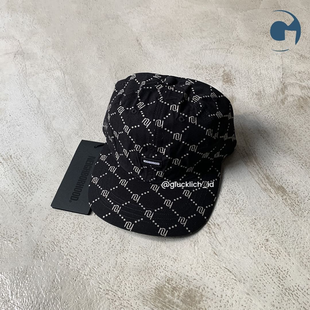 Neighborhood Neighborhood, Monogram C-Cap in Black Size ONE SIZE - 1 Thumbnail